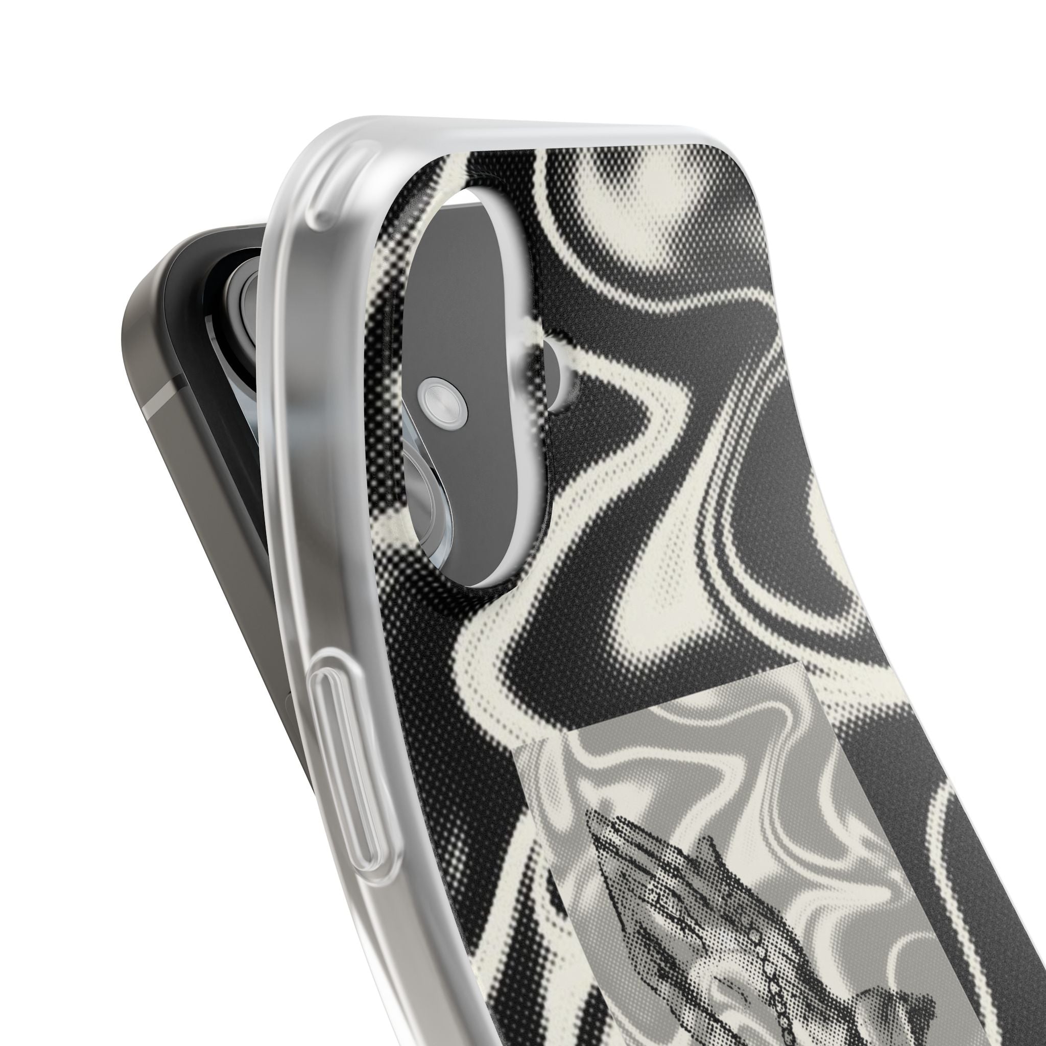 Praying Hands Black & White Phone Case