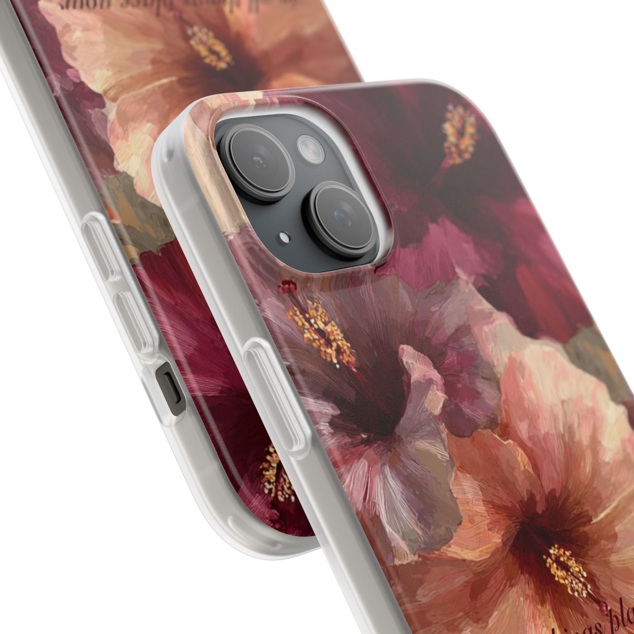 Faith Floral Phone Case – Inspirational Hibiscus Art Protective Cover