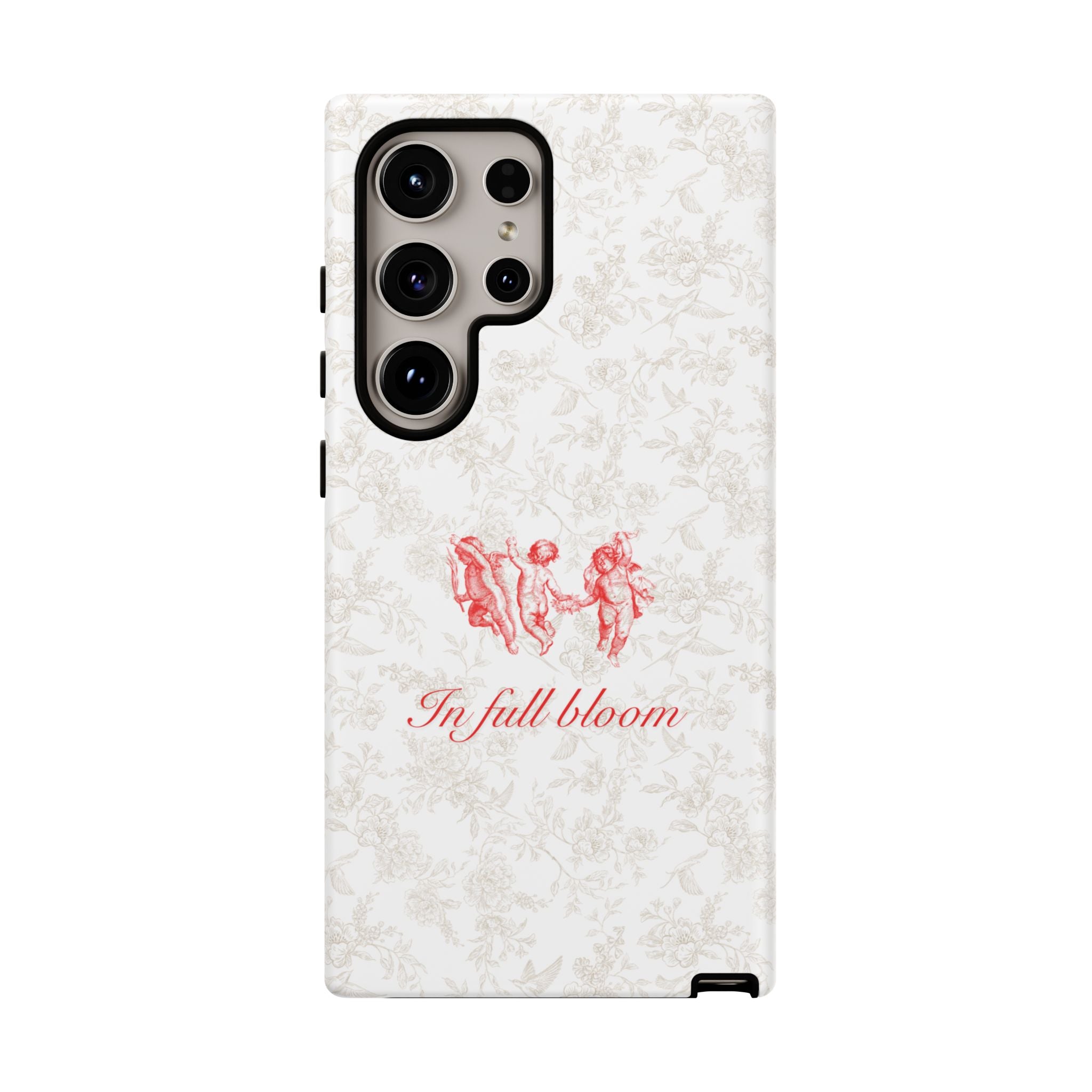 Vintage Floral Phone Case — "In Full Bloom" Tough Case