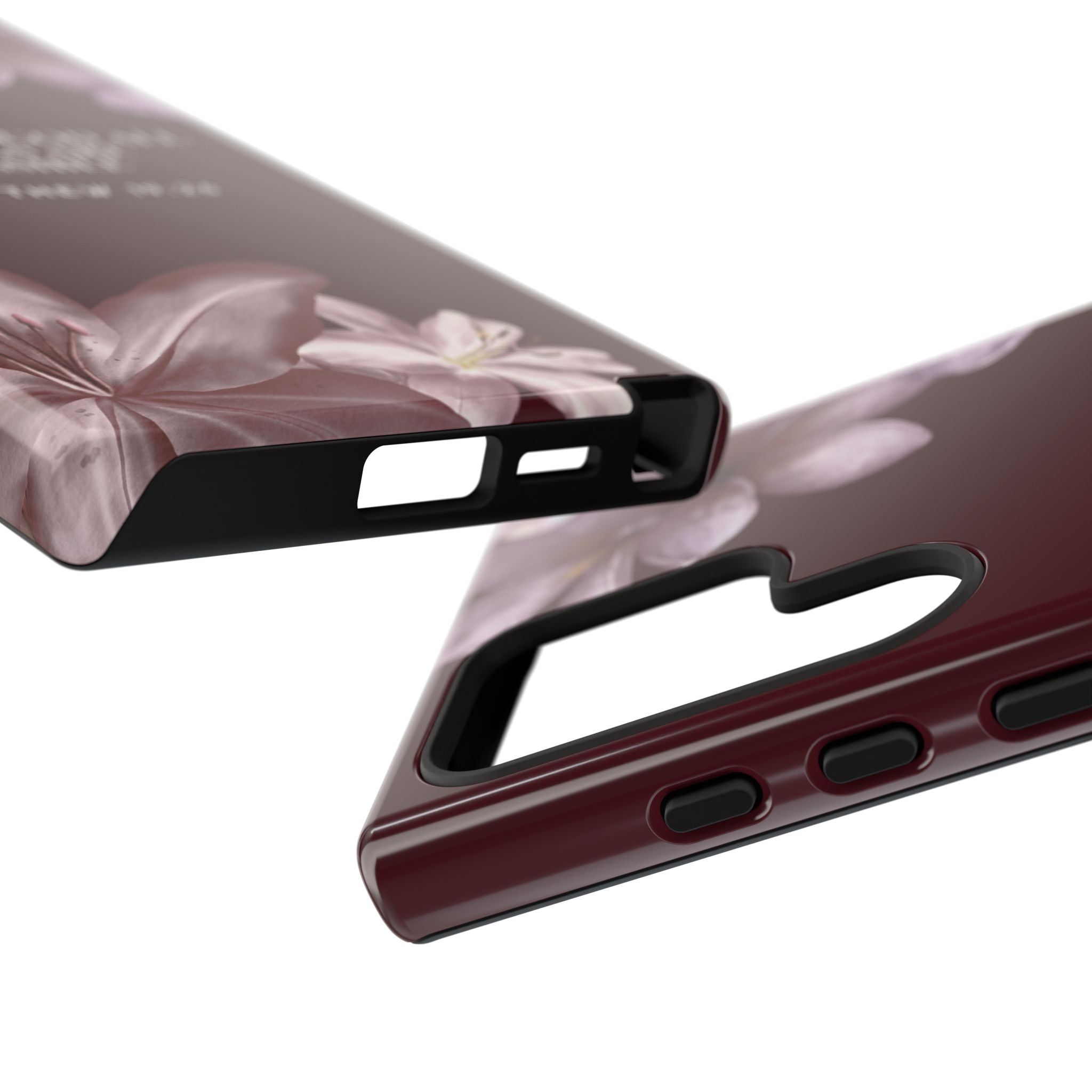 But With God All Things Are Possible — Floral Bible Verse Christian Tough Phone Case