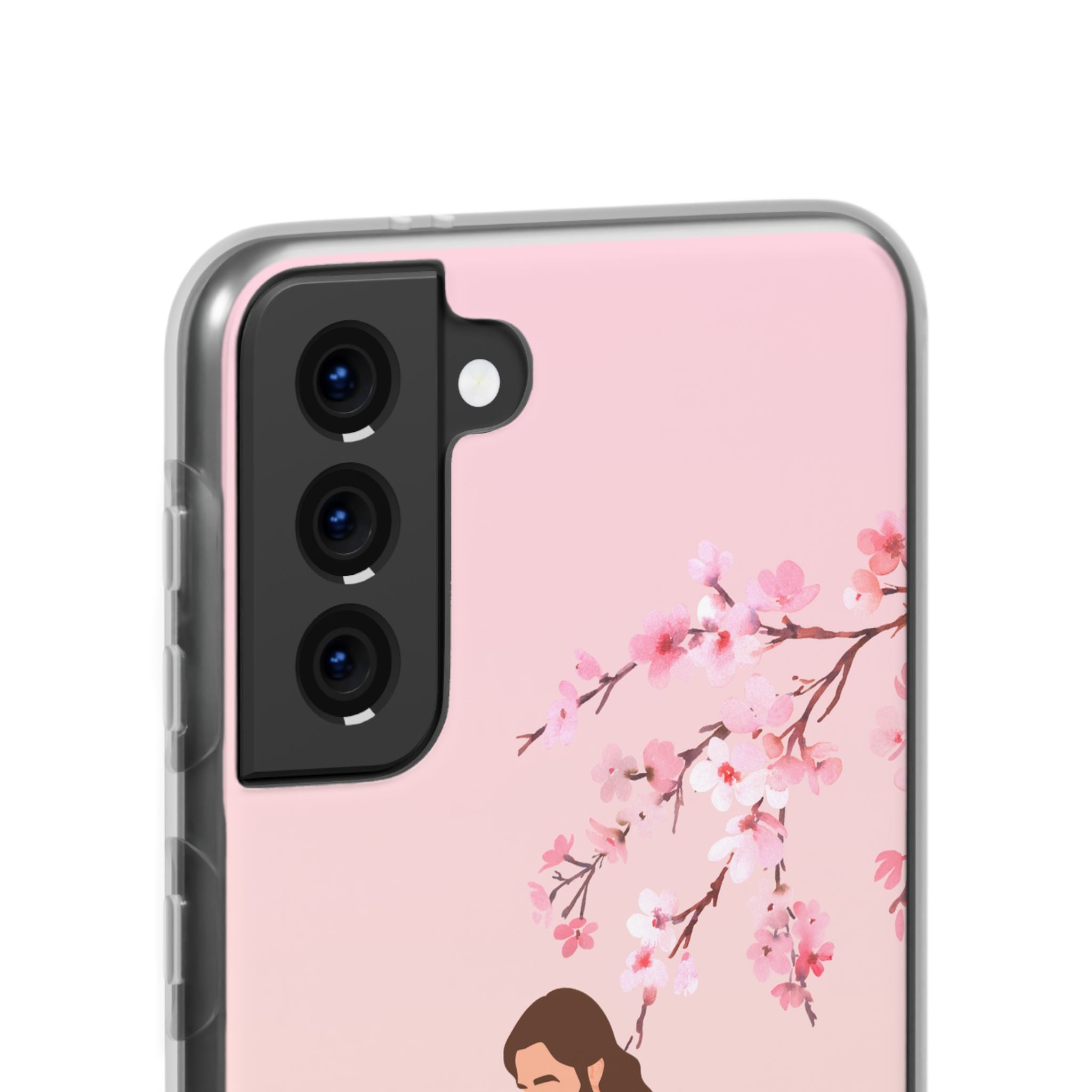 God Is Our Refuge – Psalm 46:1 Cherry Blossom Christian Flexi Phone Case