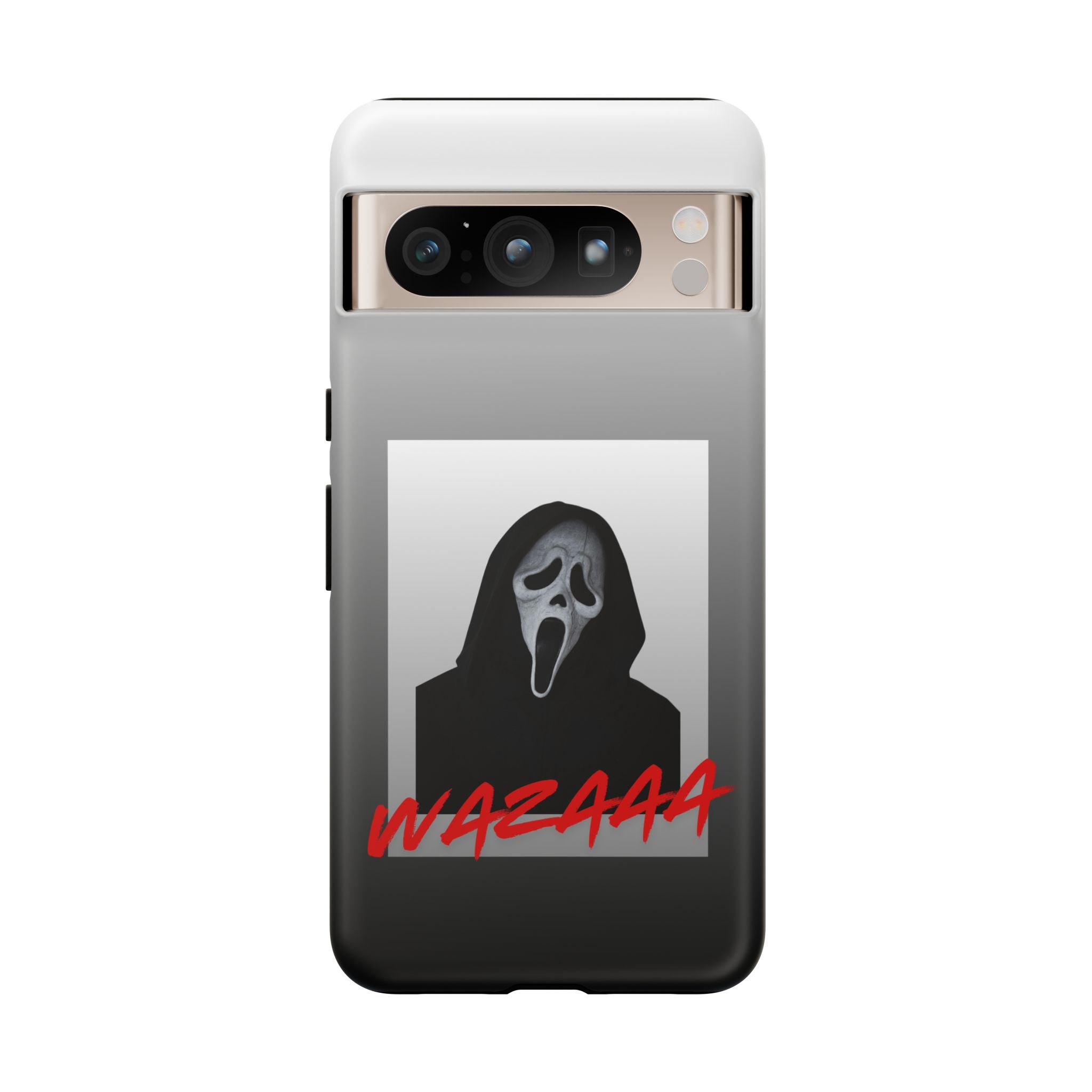 Scream Mask Phone Case – 'WAZAAA' Horror Movie Protective Cover