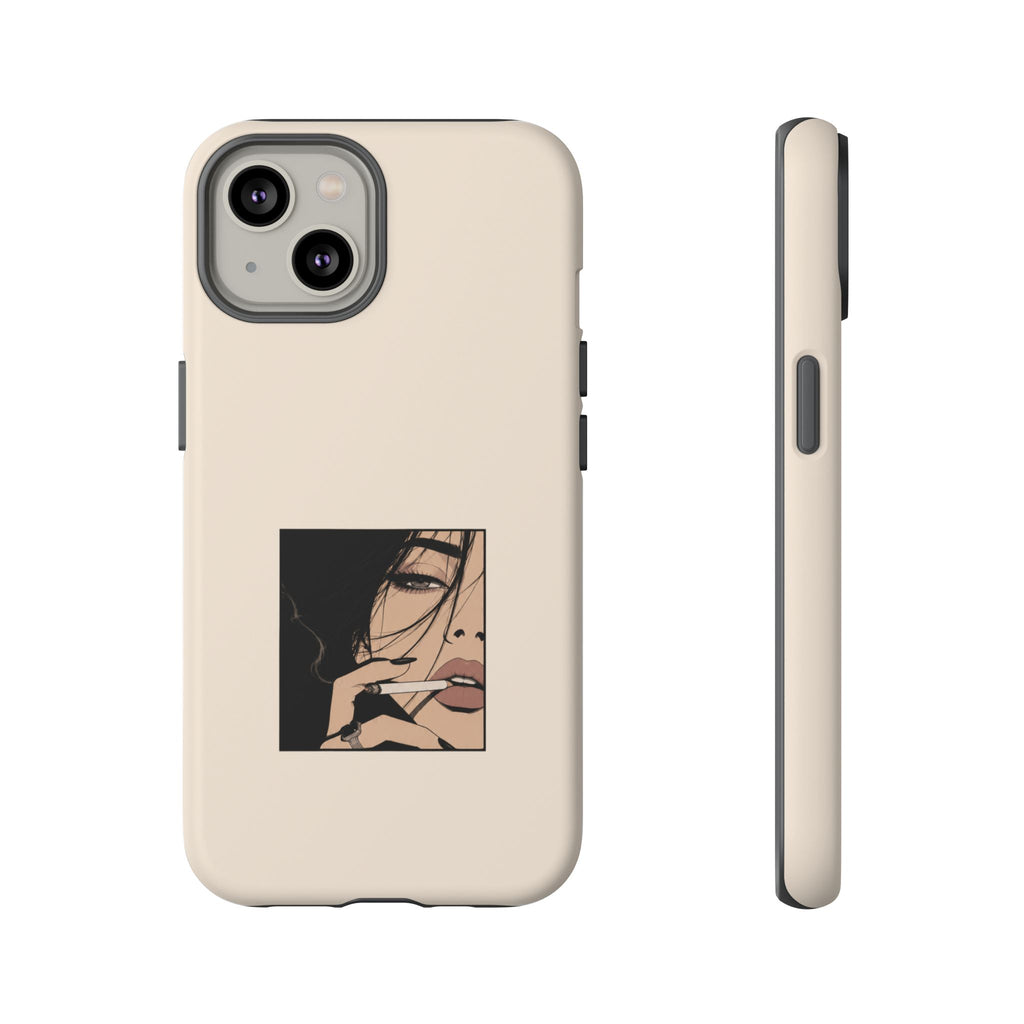 Minimalist Femme Portrait Protective Phone Case