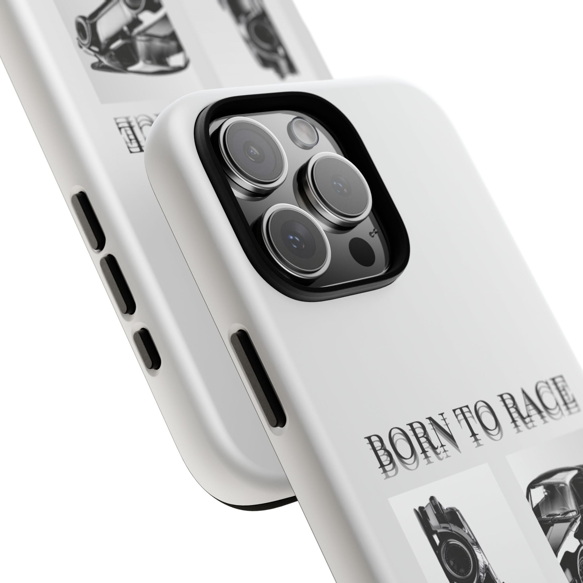 Phone Case - "Born to Race" Vintage Car Racing Graphic
