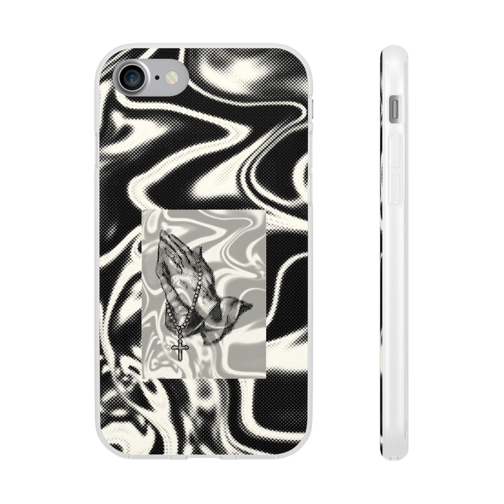 Praying Hands Black & White Phone Case