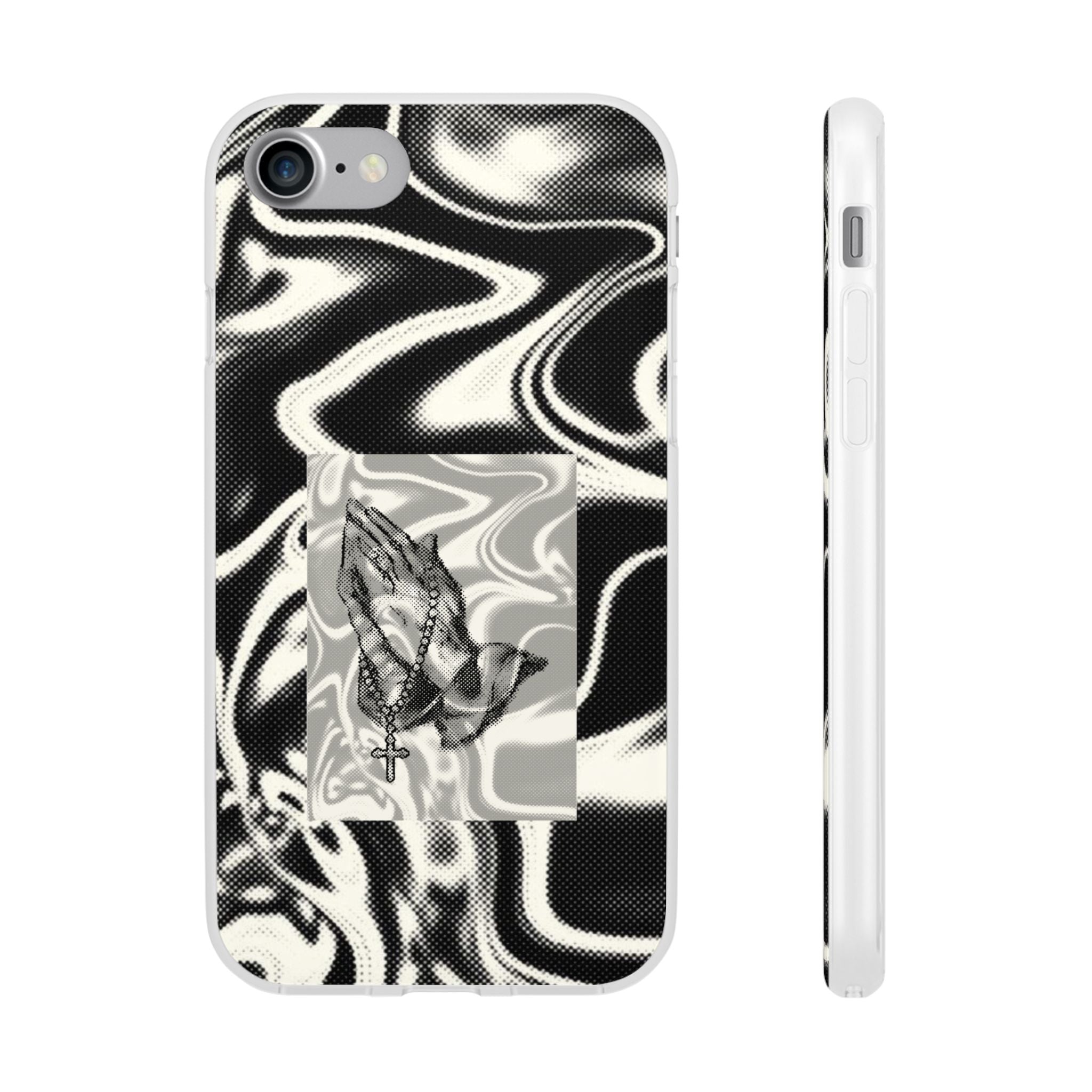 Praying Hands Black & White Phone Case