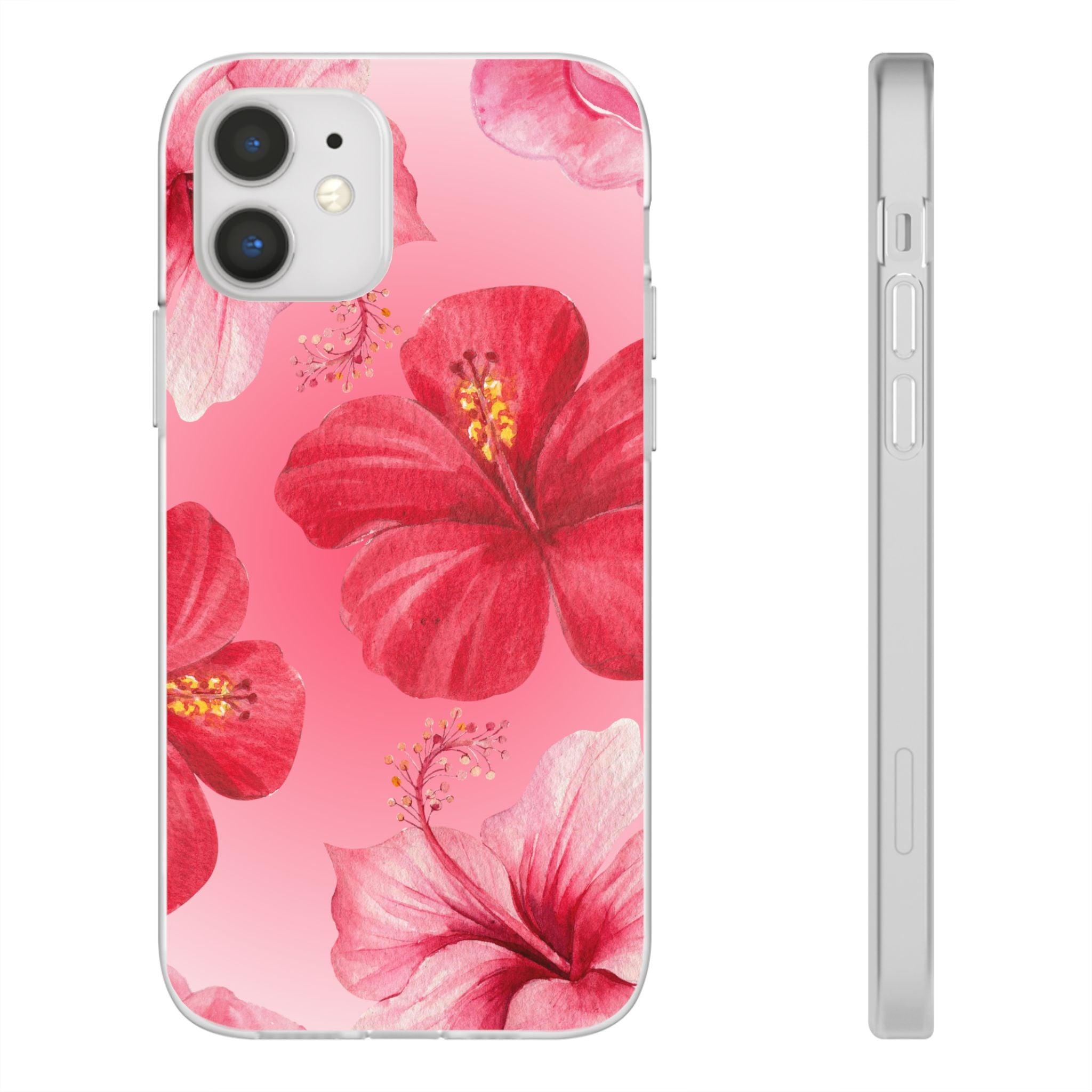 Hibiscus Floral Phone Case – Pink Tropical Flexi Case