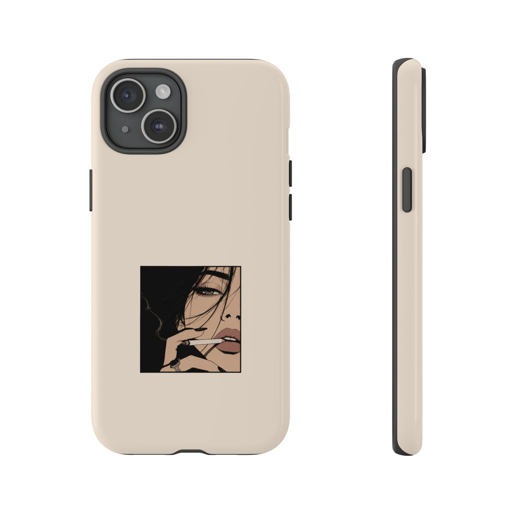 Minimalist Femme Portrait Protective Phone Case