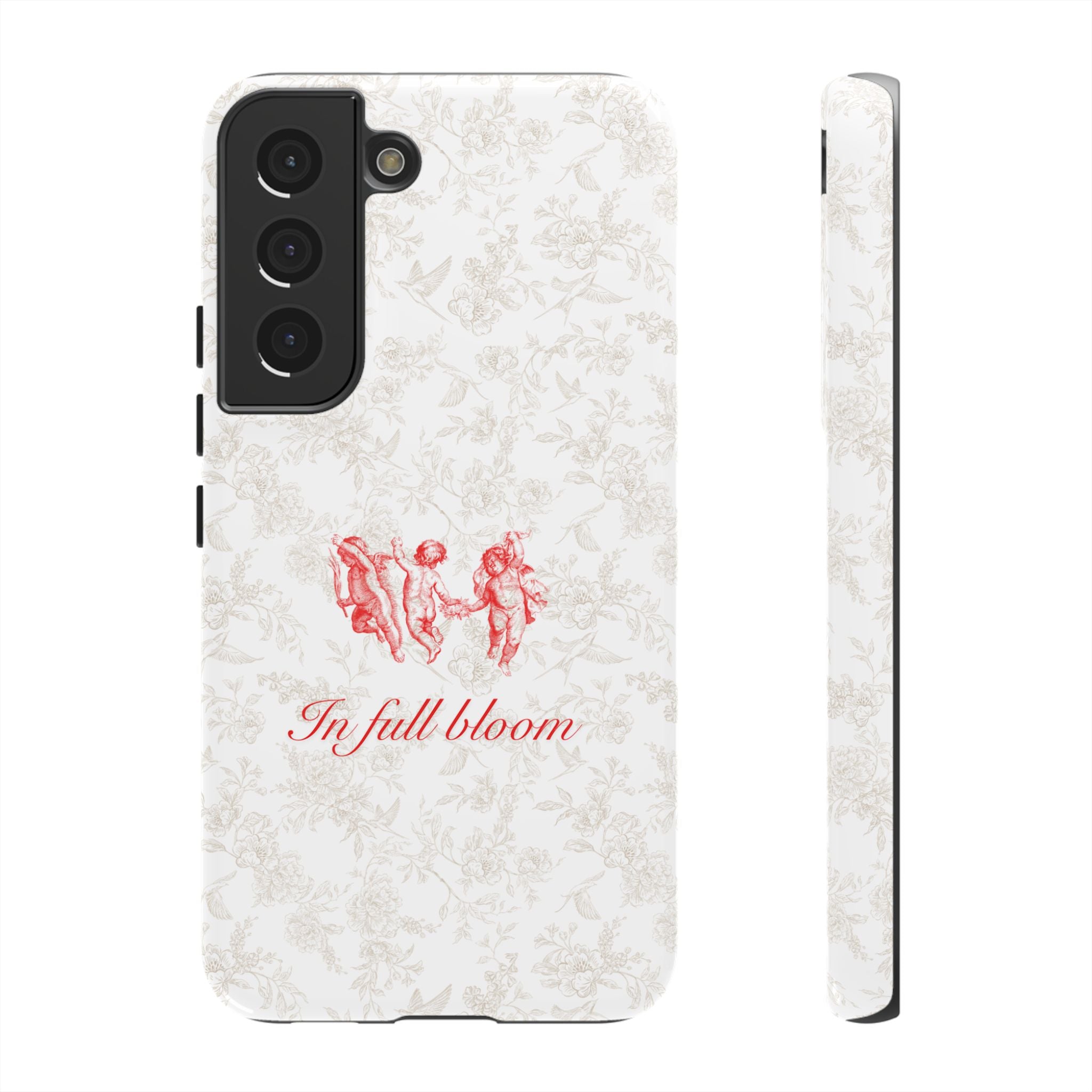 Vintage Floral Phone Case — "In Full Bloom" Tough Case