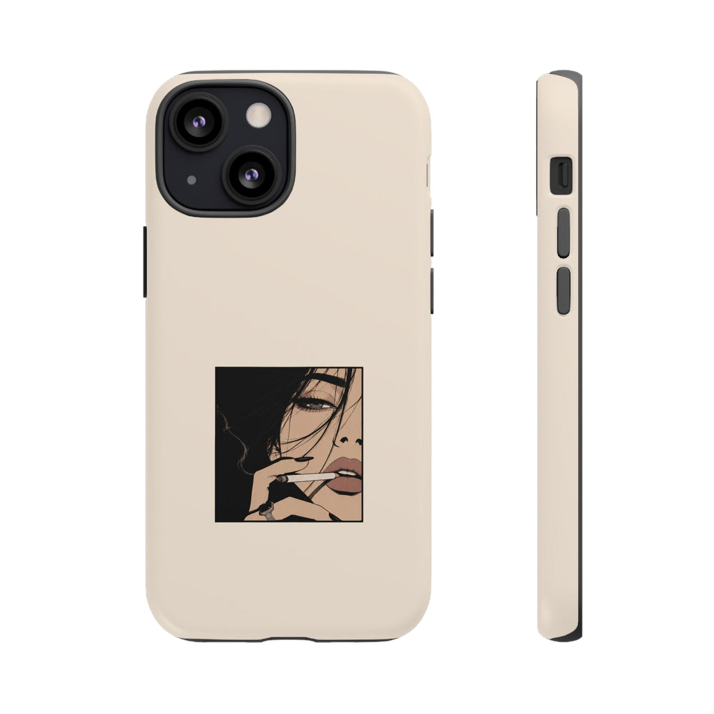 Minimalist Femme Portrait Protective Phone Case