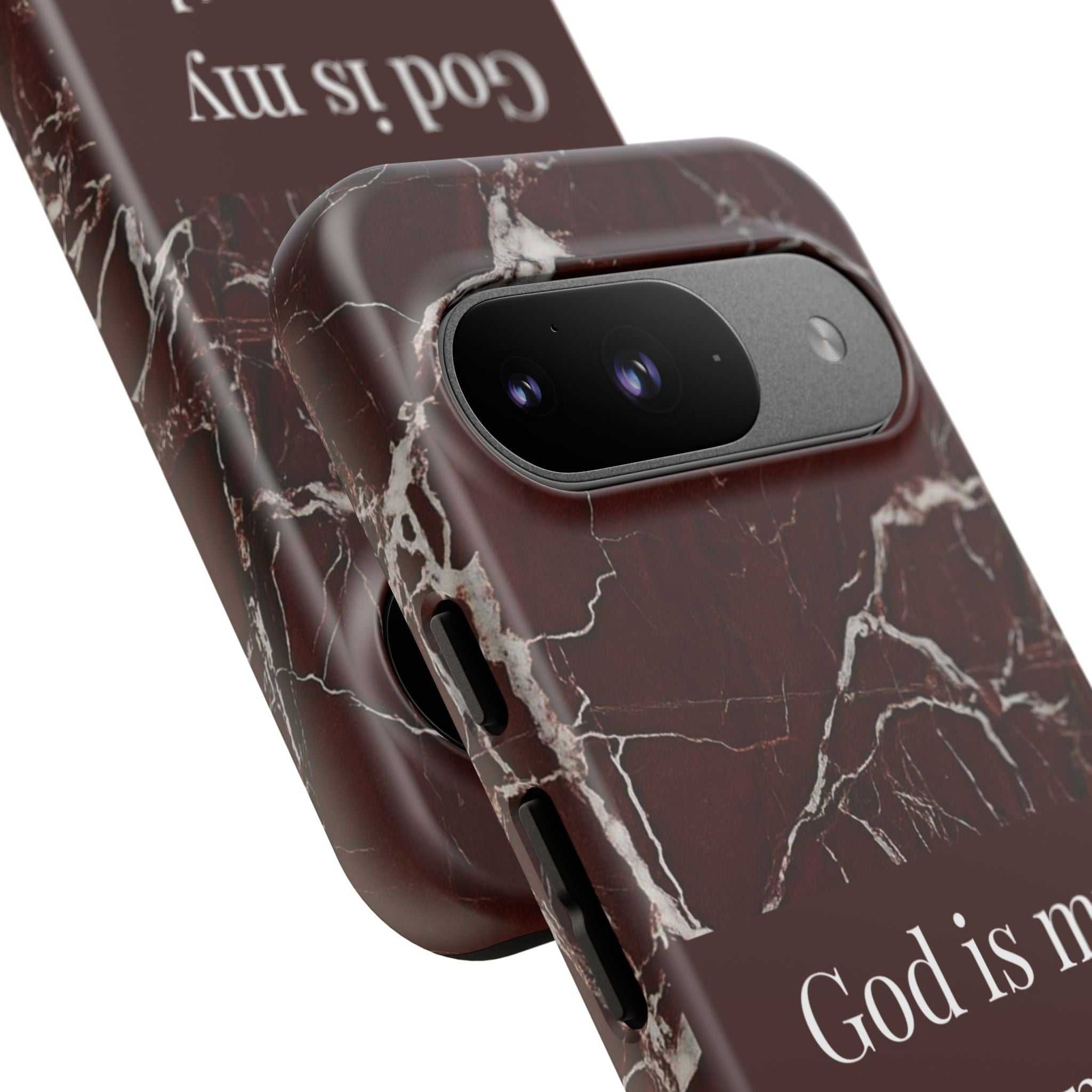 God Is My Strength — Psalm 73:26 Christian Tough Phone Case | Marble Faith Cover