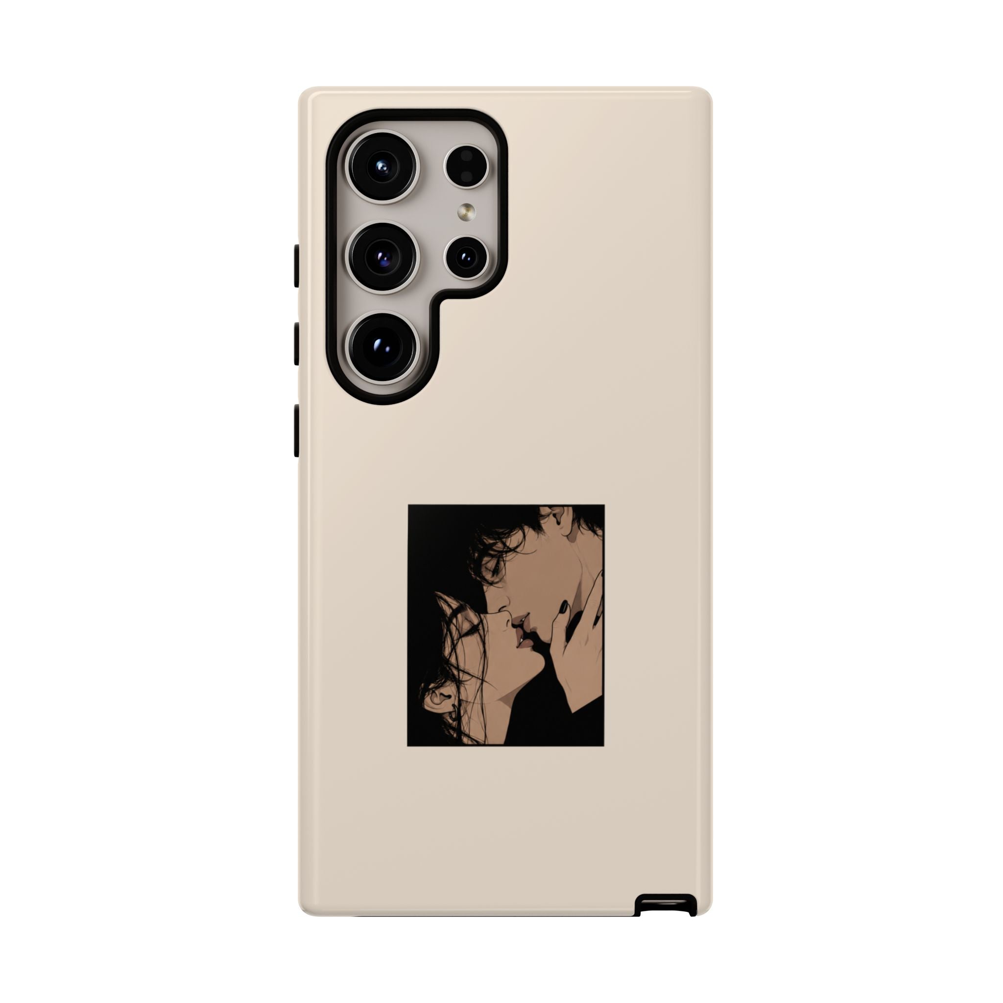 Minimal Anime Kiss Illustration