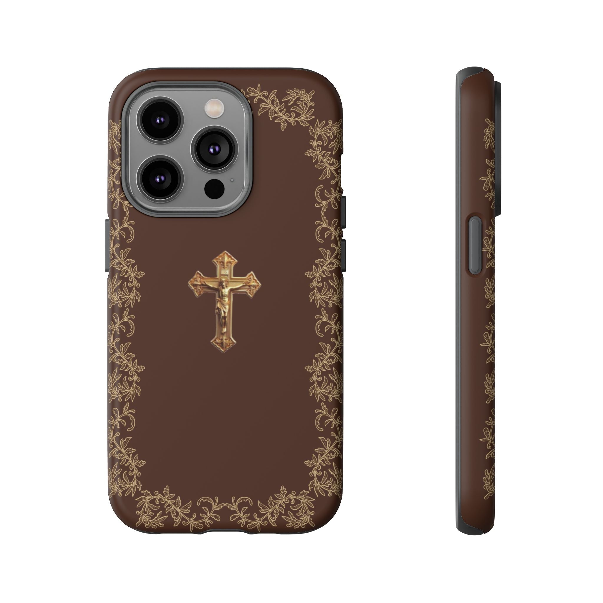 Gold Cross Bible – Christian Tough Phone Case