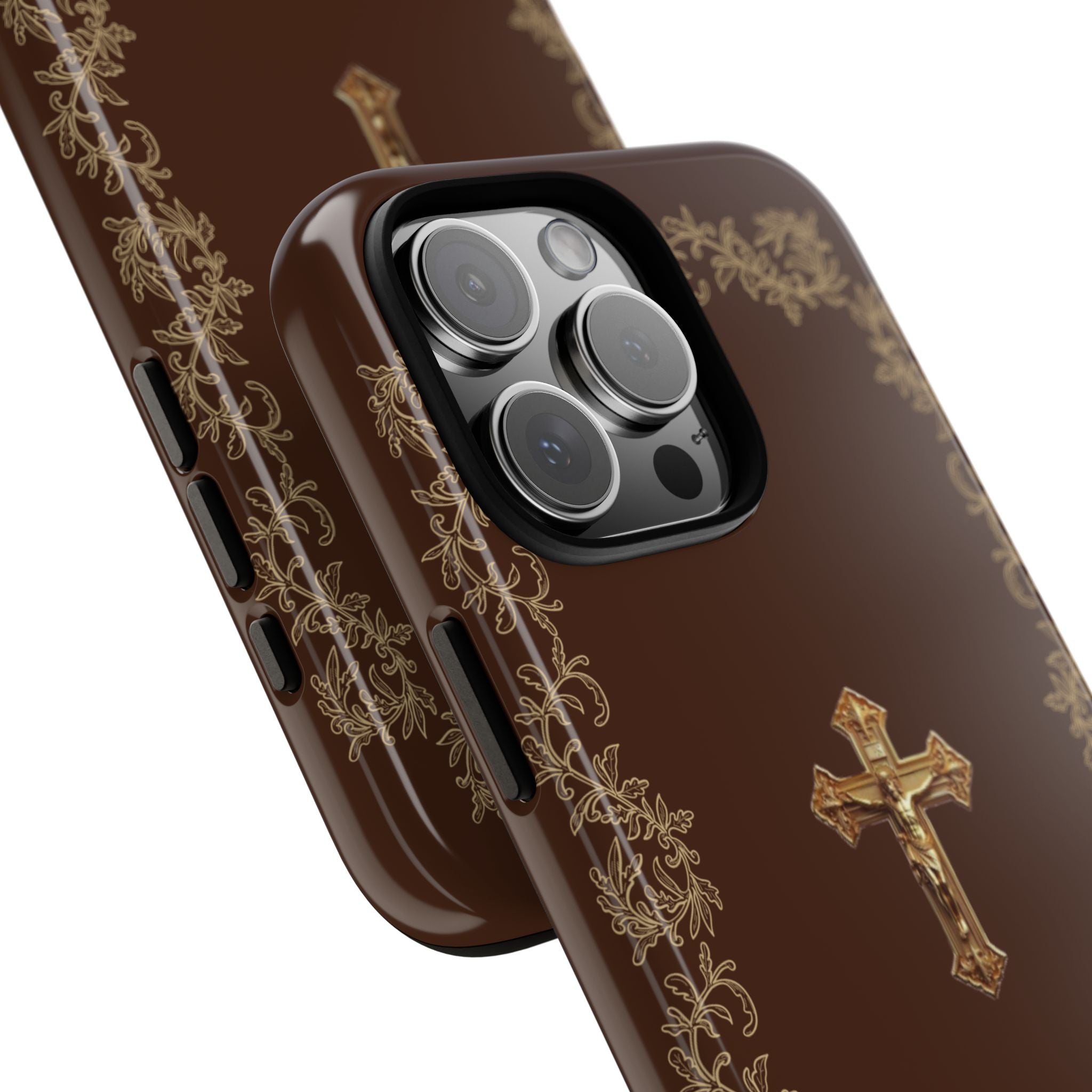 Gold Cross Bible – Christian Tough Phone Case