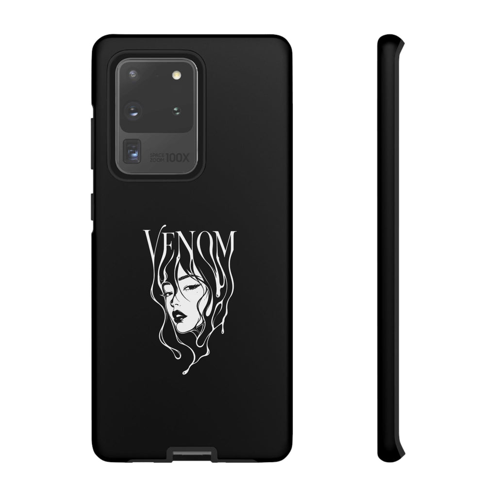 Venom Goth Phone Case — Black Protective Tough Case with Dark Femme Artwork