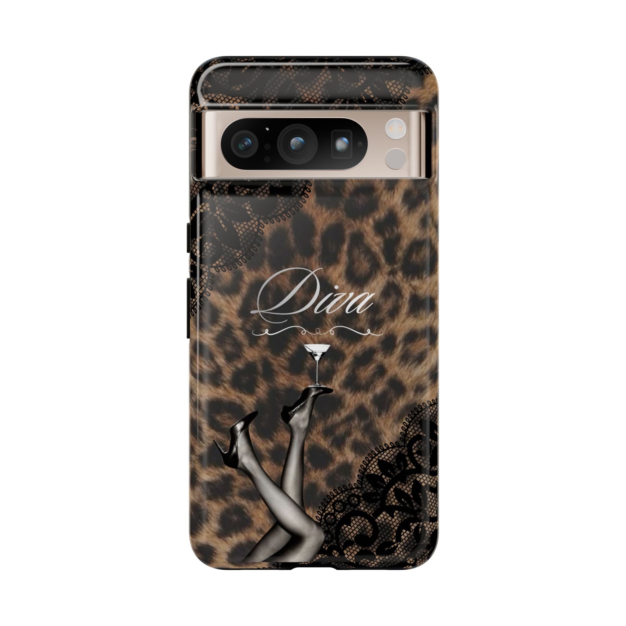 Leopard Lace 'Diva' Tough Phone Case