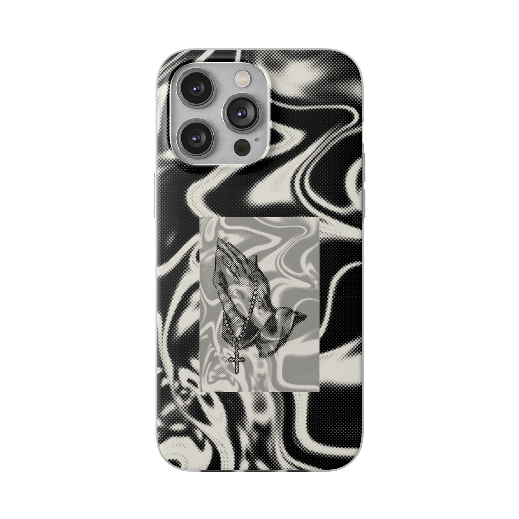 Praying Hands Black & White Phone Case