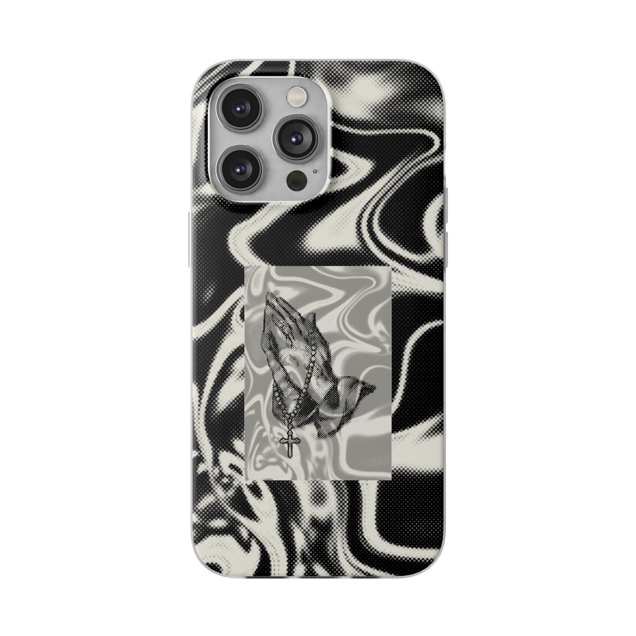 Praying Hands Black & White Phone Case