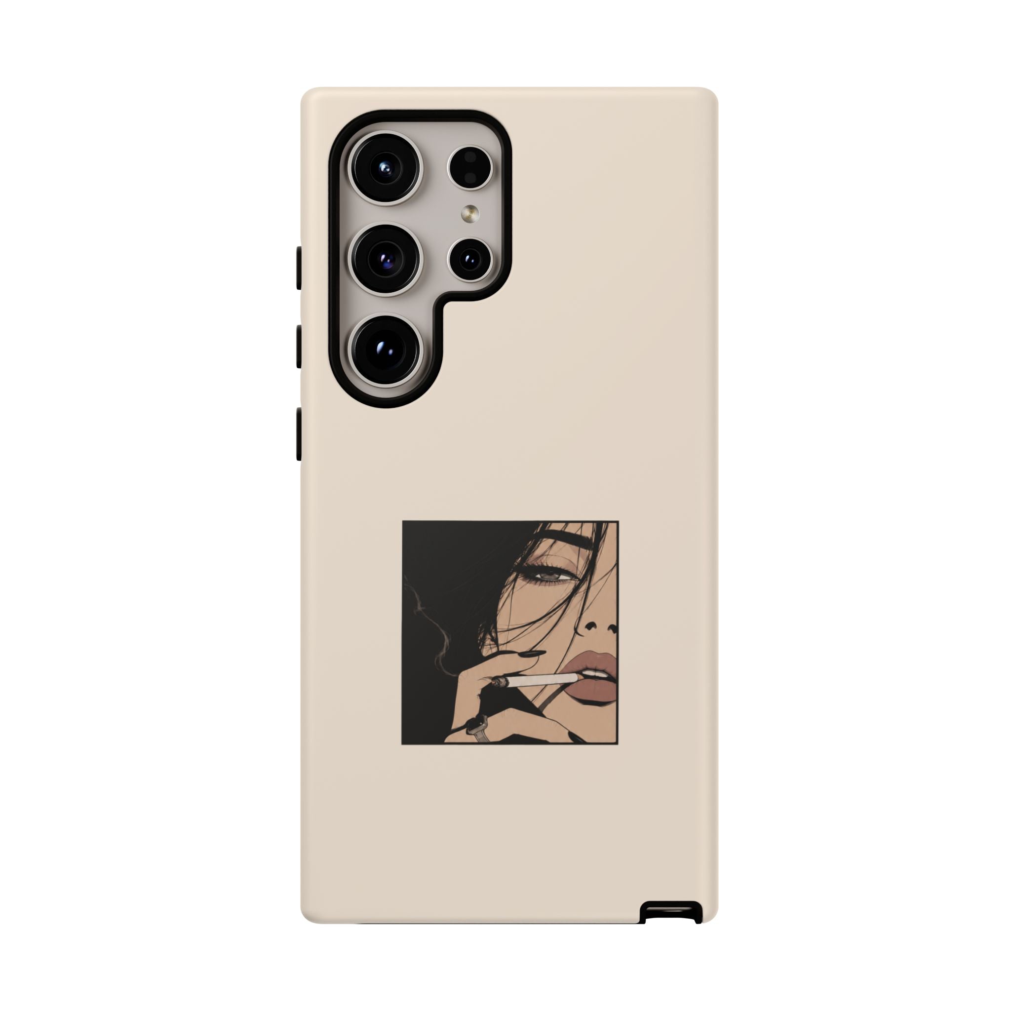 Minimalist Femme Portrait Protective Phone Case