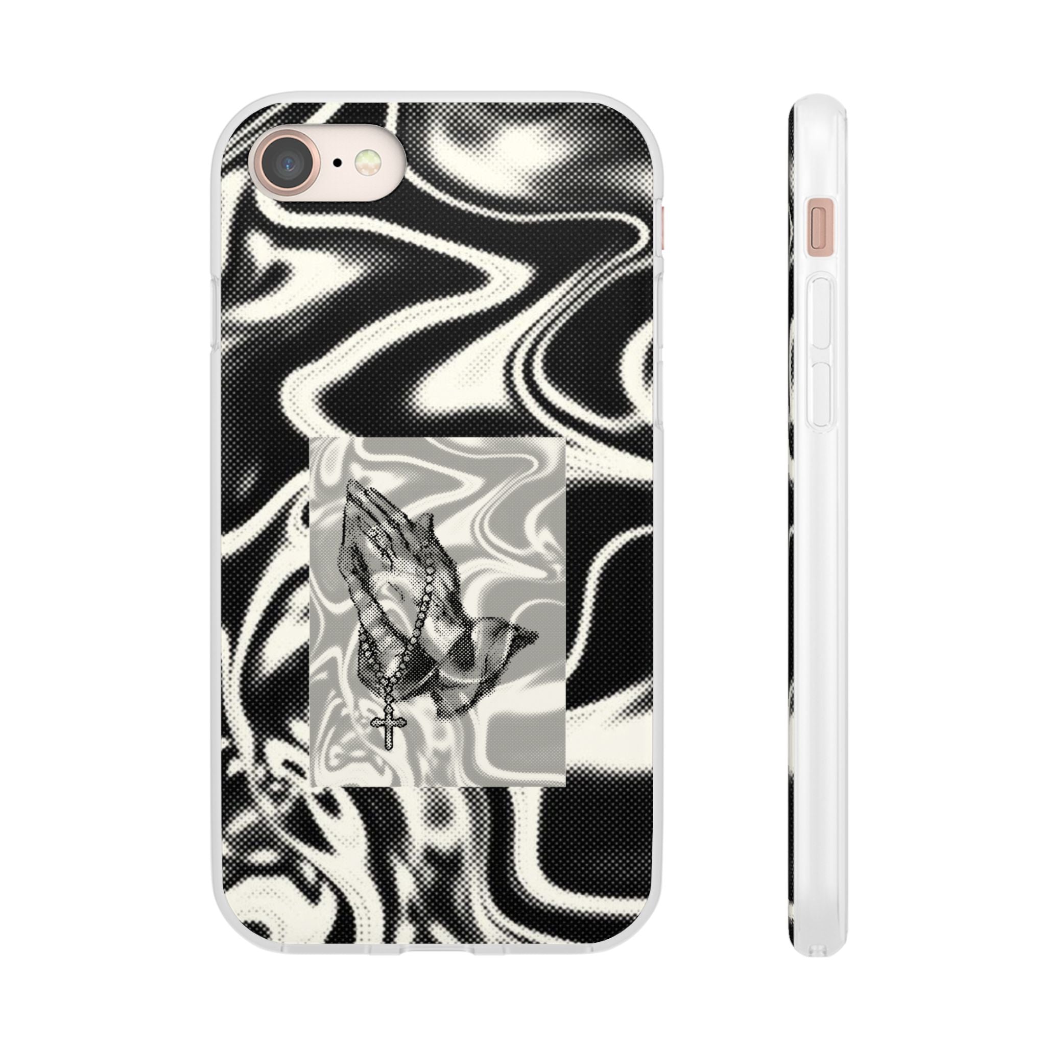 Praying Hands Black & White Phone Case