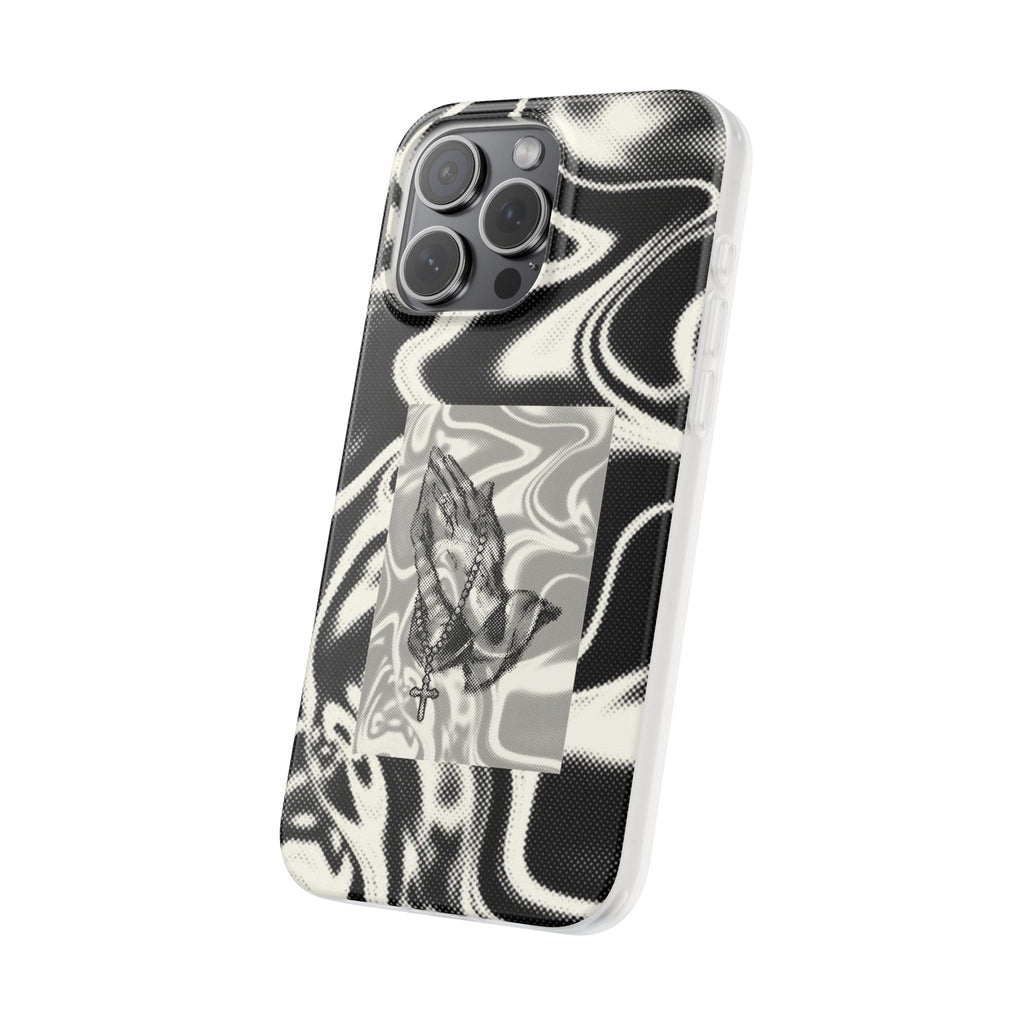 Praying Hands Black & White Phone Case