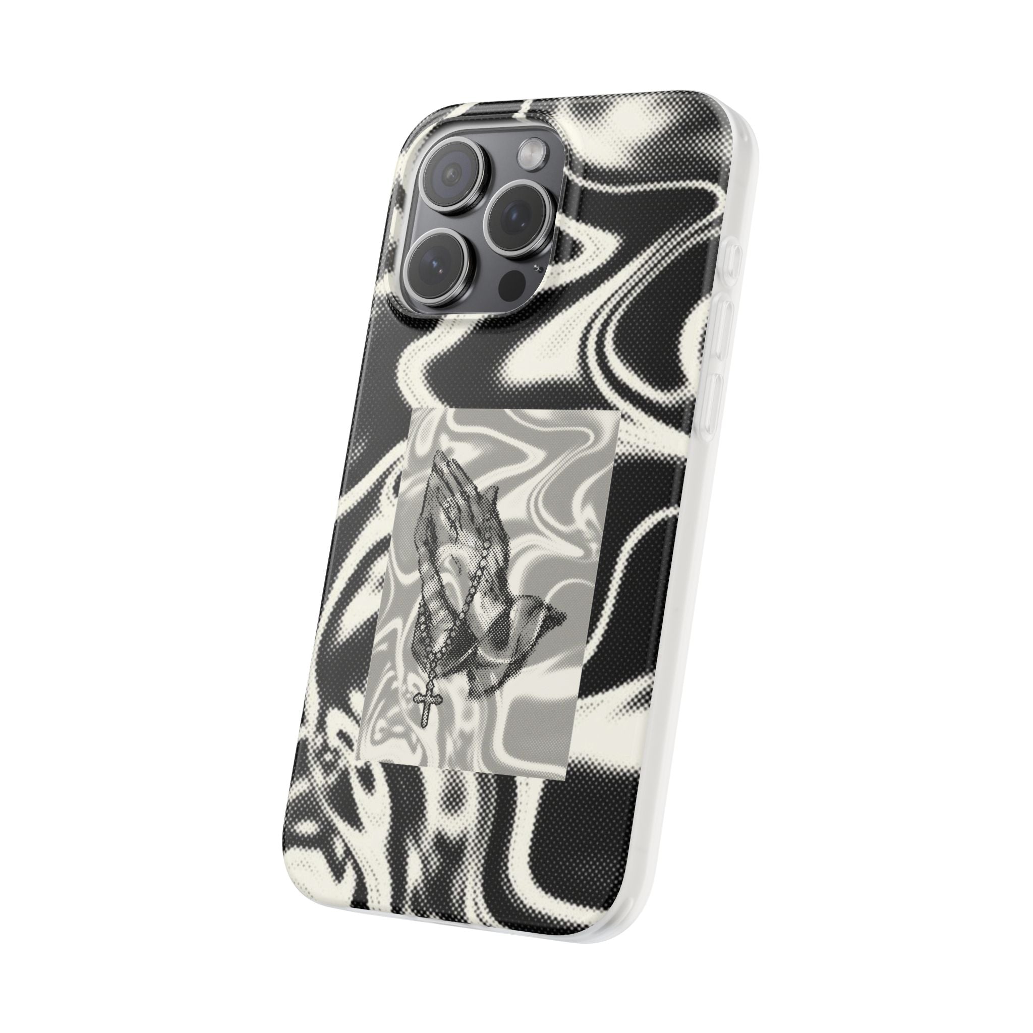 Praying Hands Black & White Phone Case