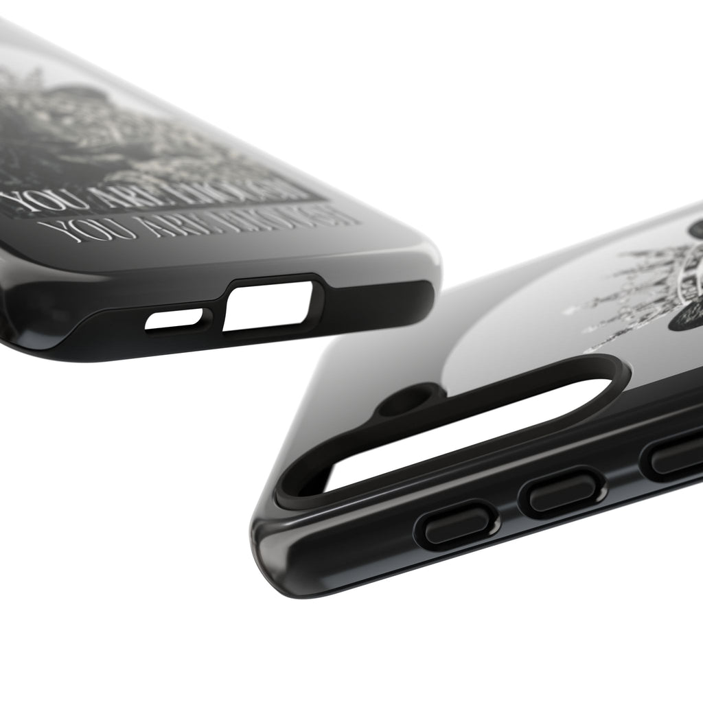 Leopard Crown Phone Case — "You Are Enough" Inspirational Protective Cover