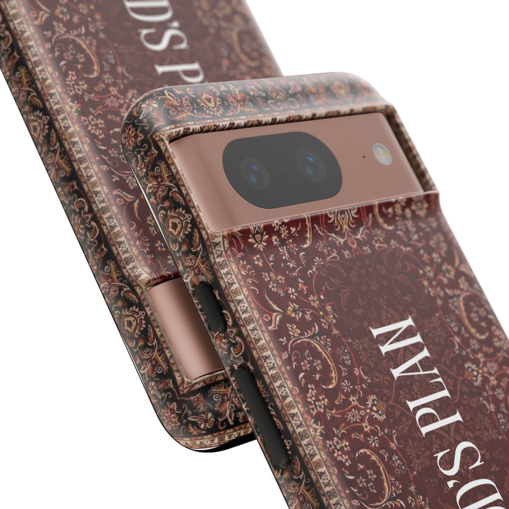 God's Plan — Vintage Tapestry Christian Tough Phone Case | Boho Faith Cover