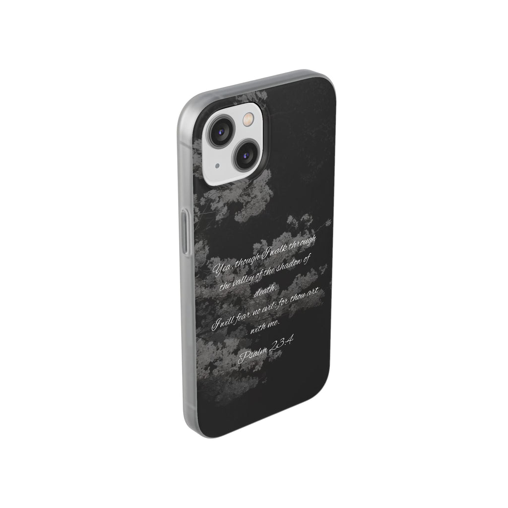 Phone Case — Psalm 23:4 Black Cloudy Faith Design