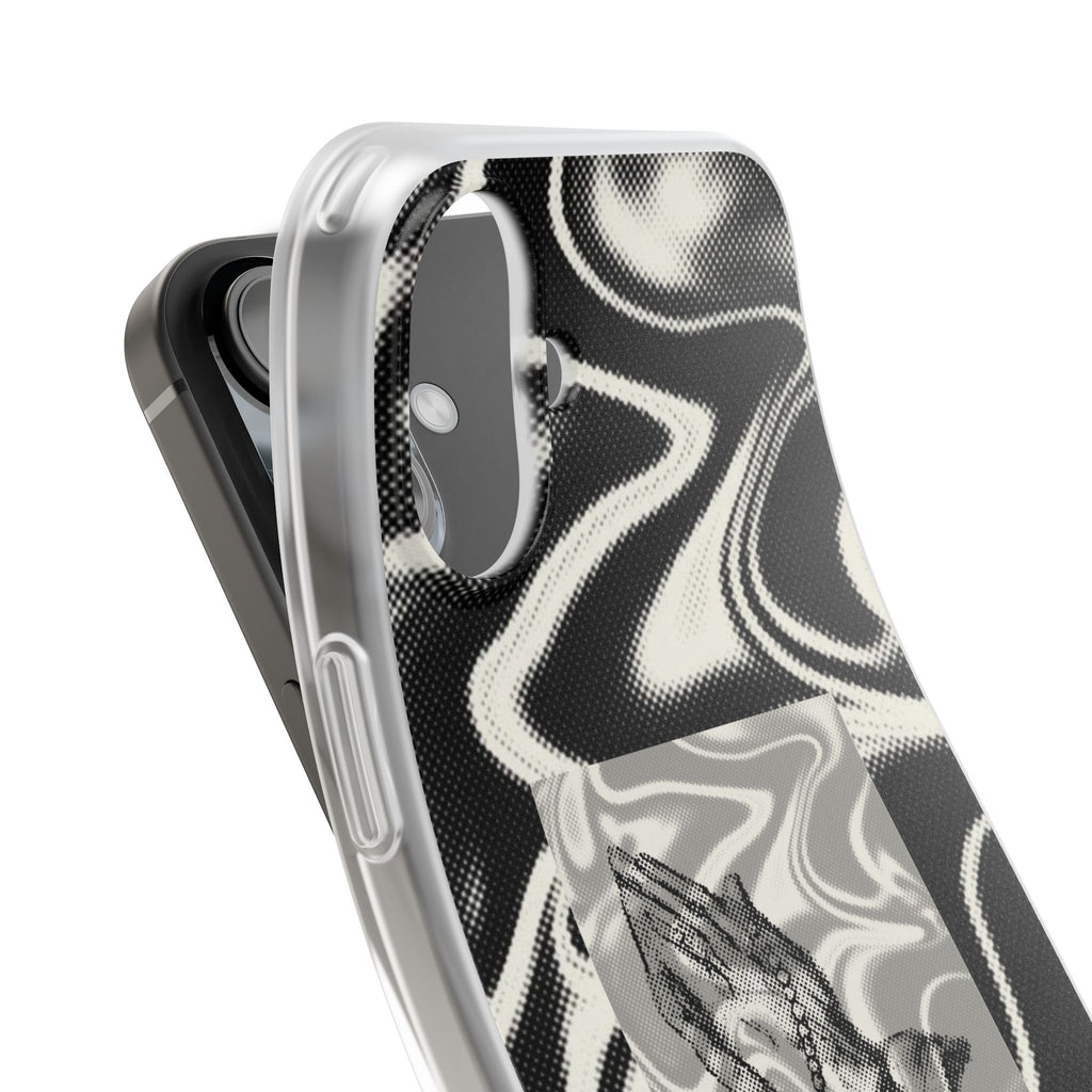 Praying Hands Black & White Phone Case