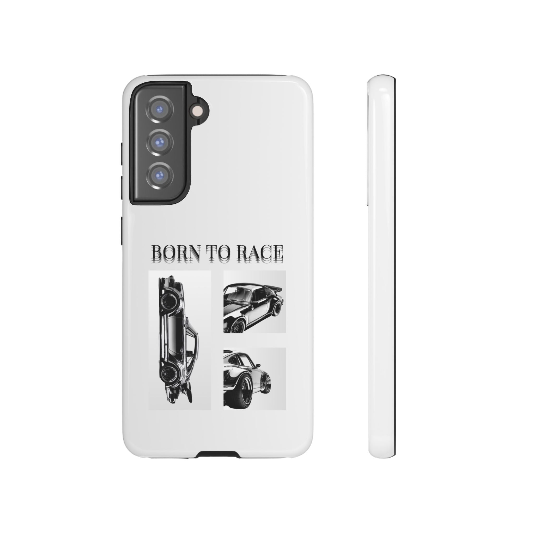 Phone Case - "Born to Race" Vintage Car Racing Graphic