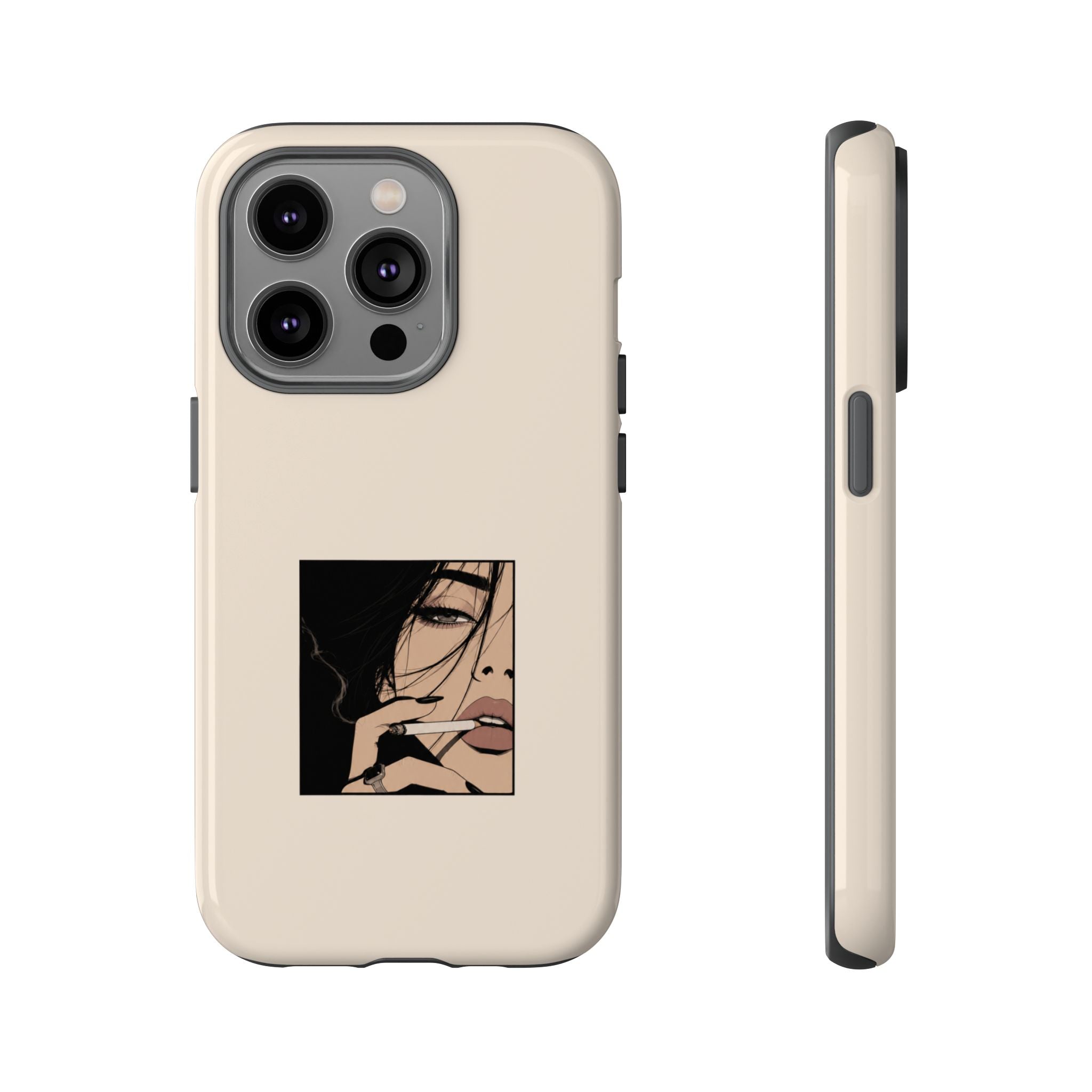 Minimalist Femme Portrait Protective Phone Case