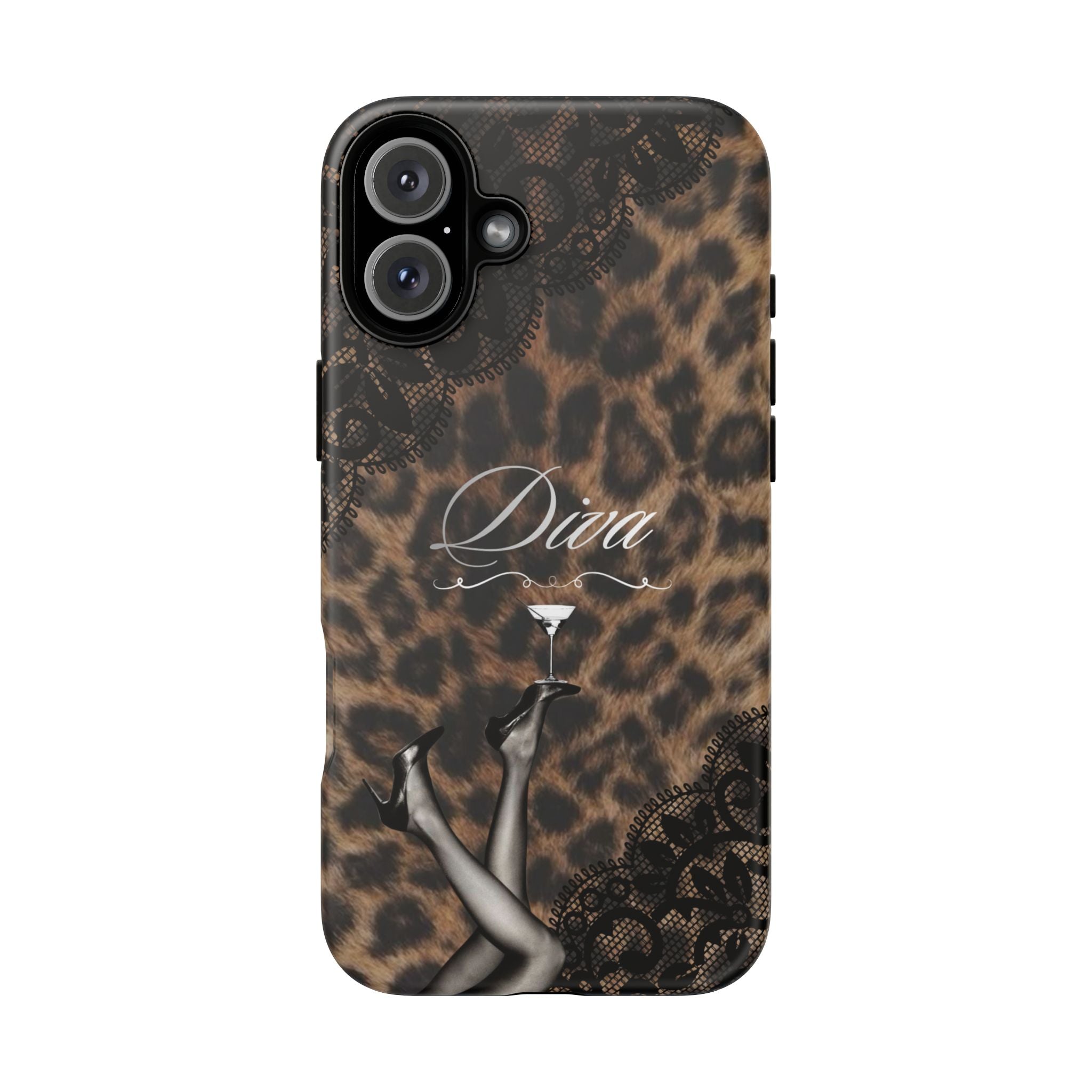 Leopard Lace 'Diva' Tough Phone Case
