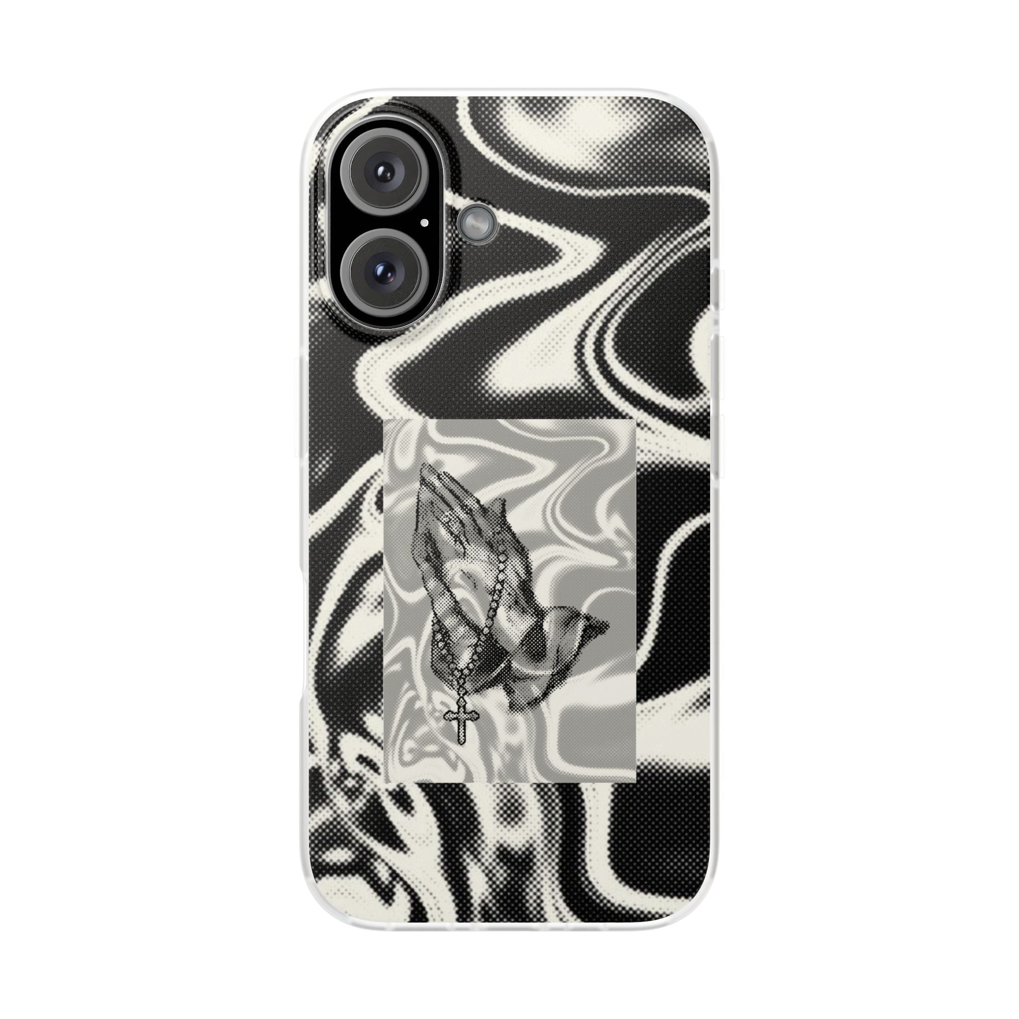 Praying Hands Black & White Phone Case