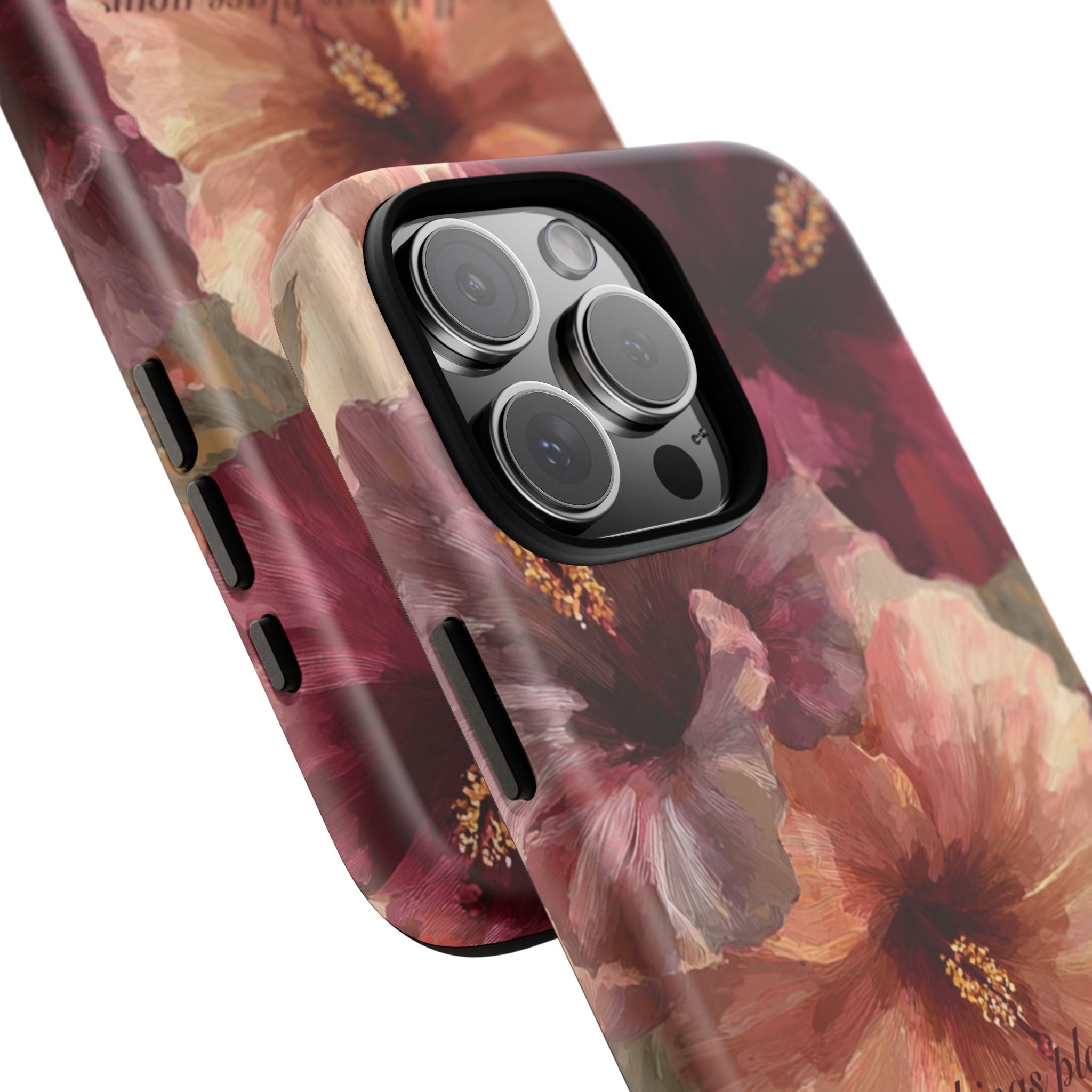 Faith Floral Phone Case — "In All Things Place Your Faith" Protective iPhone Cover