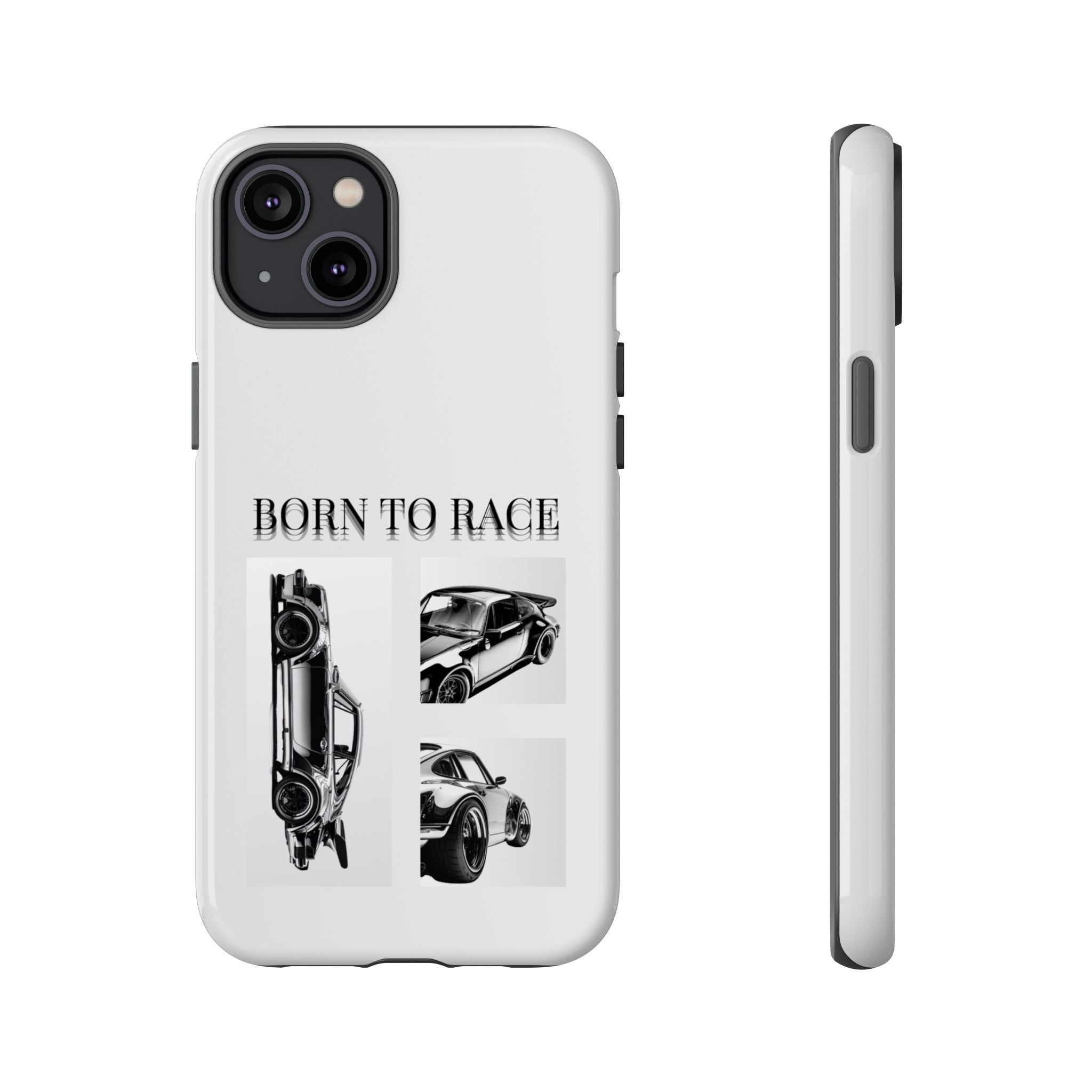 Phone Case - "Born to Race" Vintage Car Racing Graphic