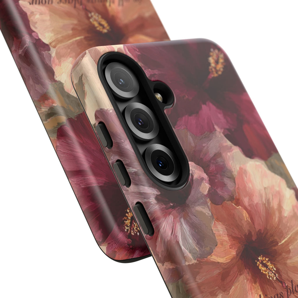 Faith Floral Phone Case — "In All Things Place Your Faith" Protective iPhone Cover