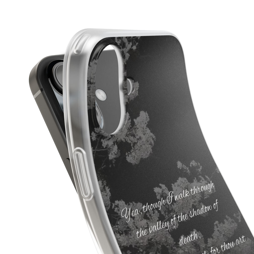 Phone Case — Psalm 23:4 Black Cloudy Faith Design