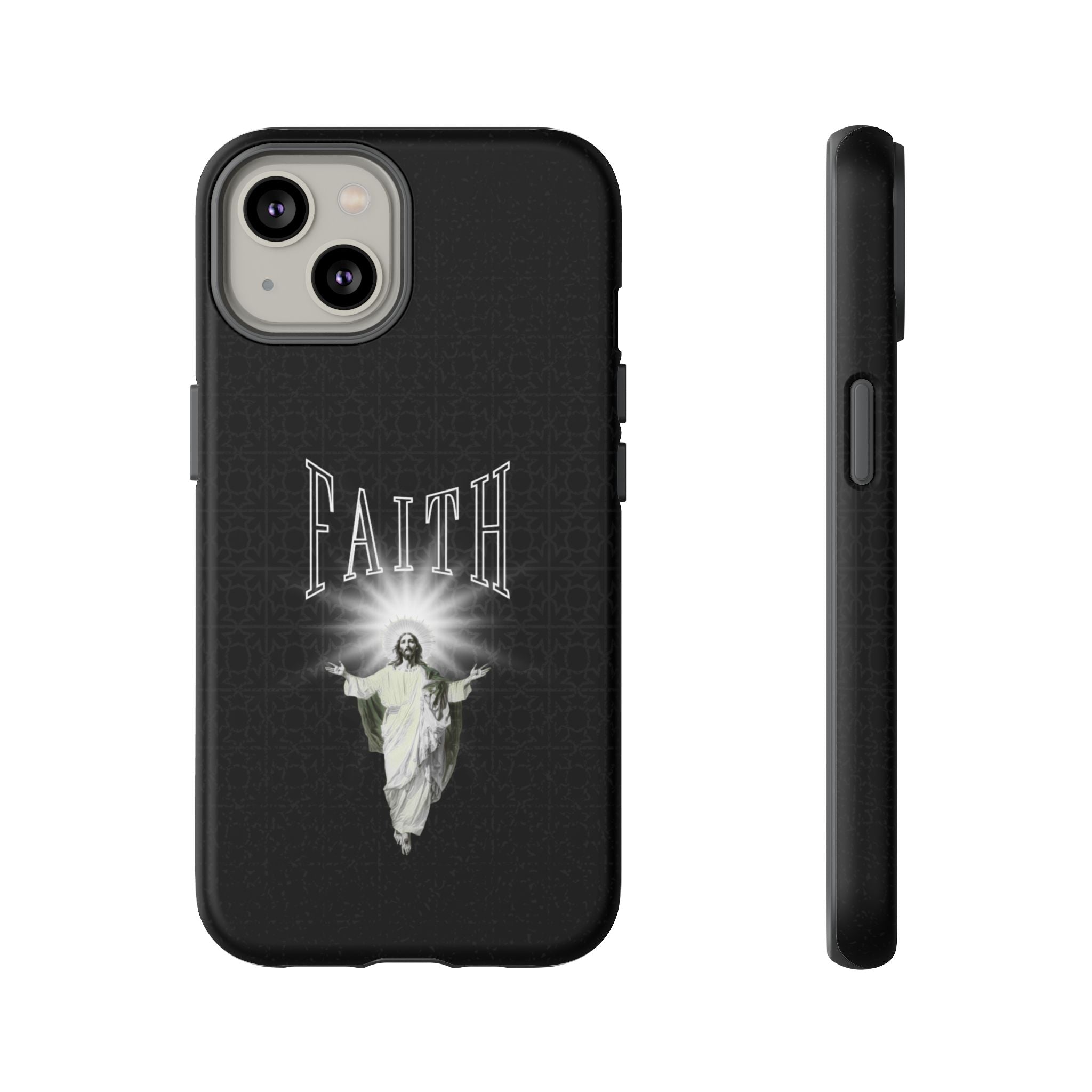 Faith Phone Case — Religious Jesus Graphic Tough Phone Cover