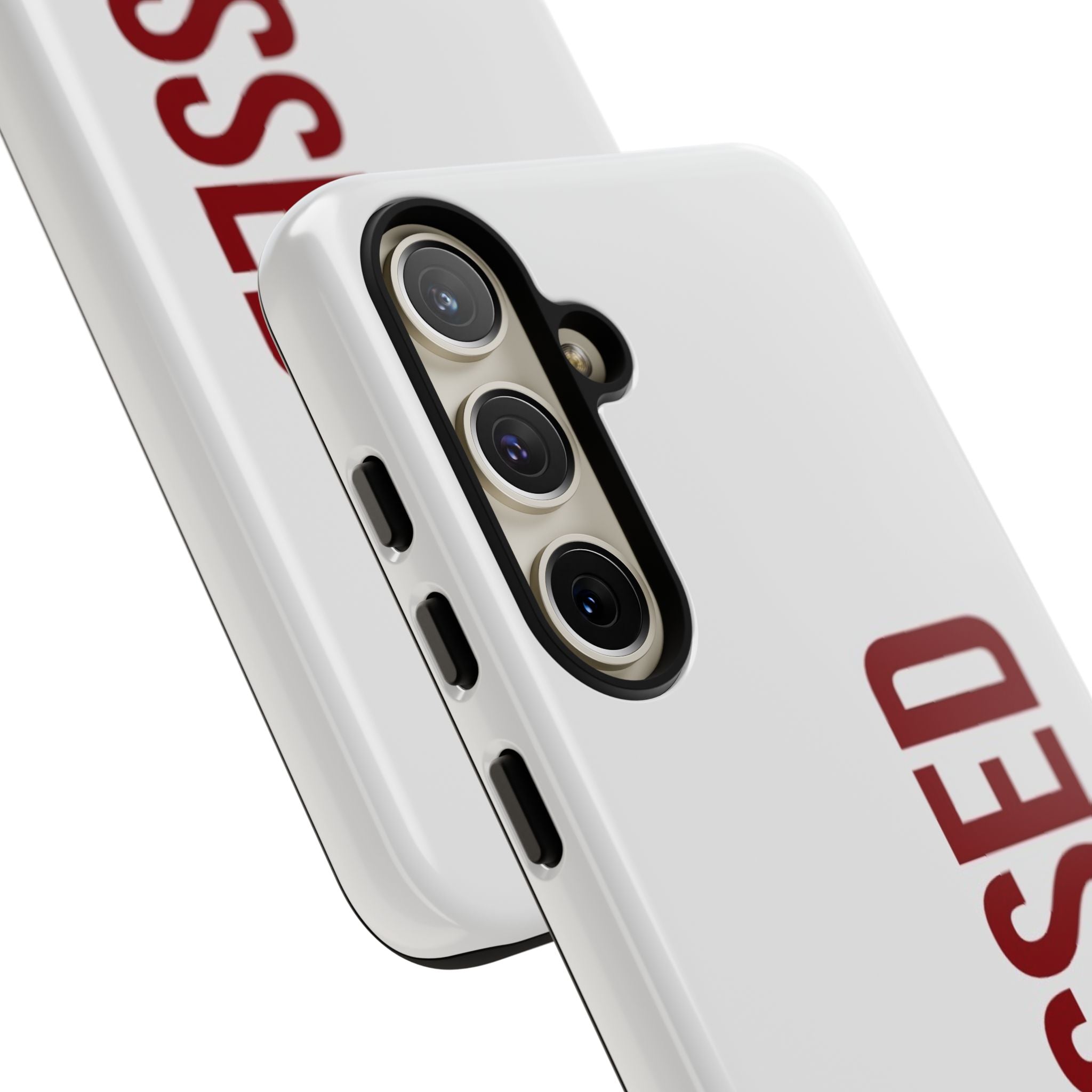 Blessed Vertical Phone Case — Protective Slim iPhone Cover with Red 'BLESSED' Text
