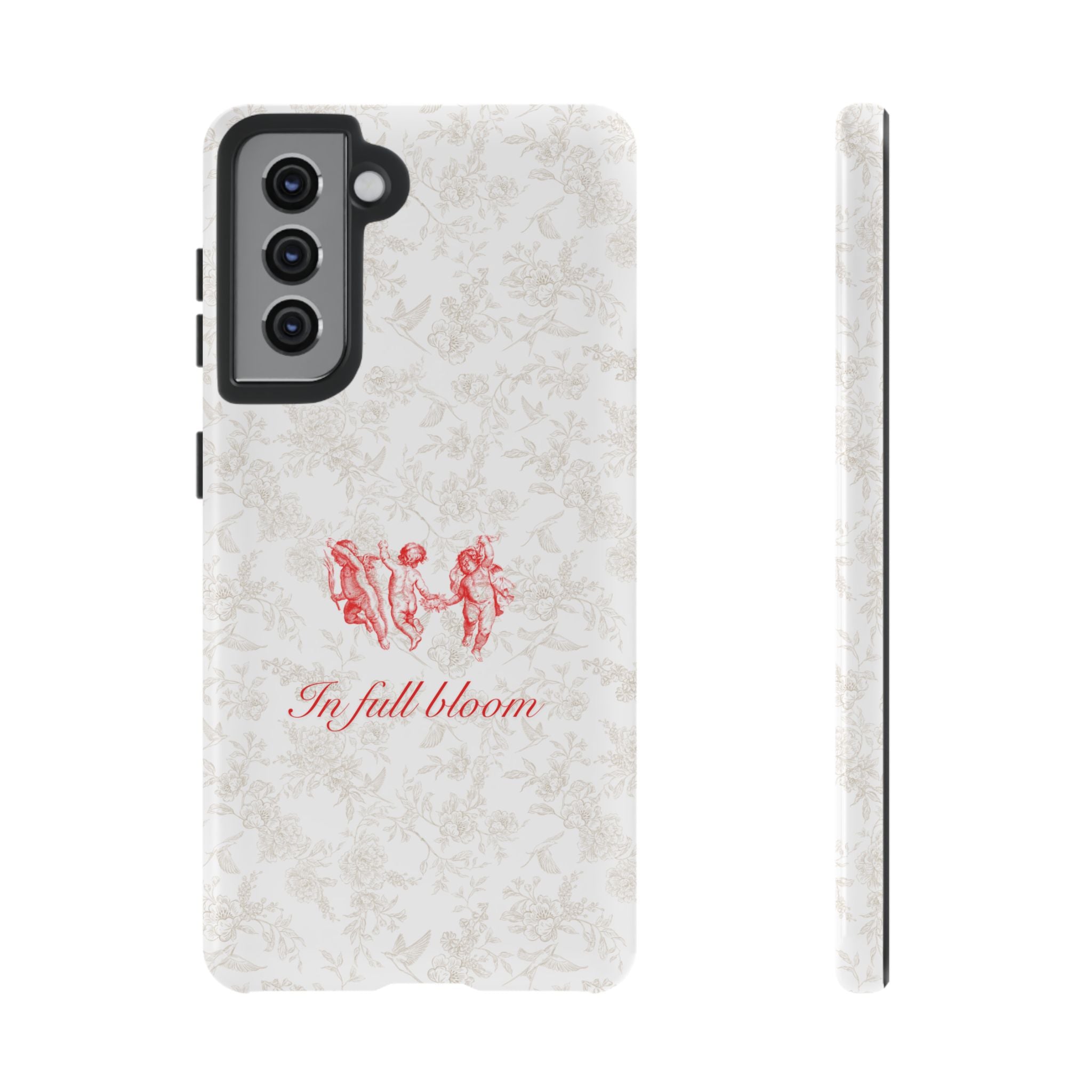 Vintage Floral Phone Case — "In Full Bloom" Tough Case