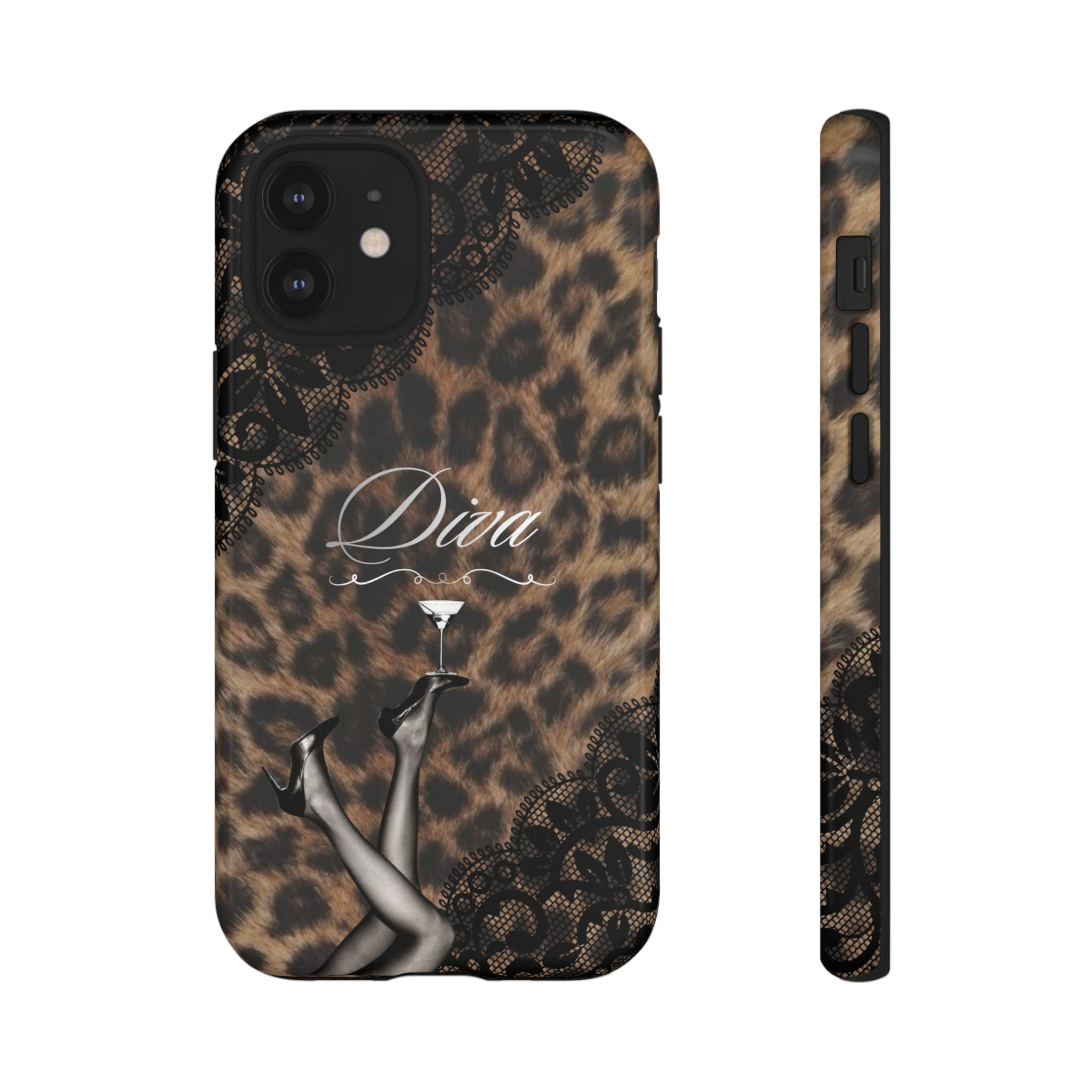 Leopard Lace 'Diva' Tough Phone Case