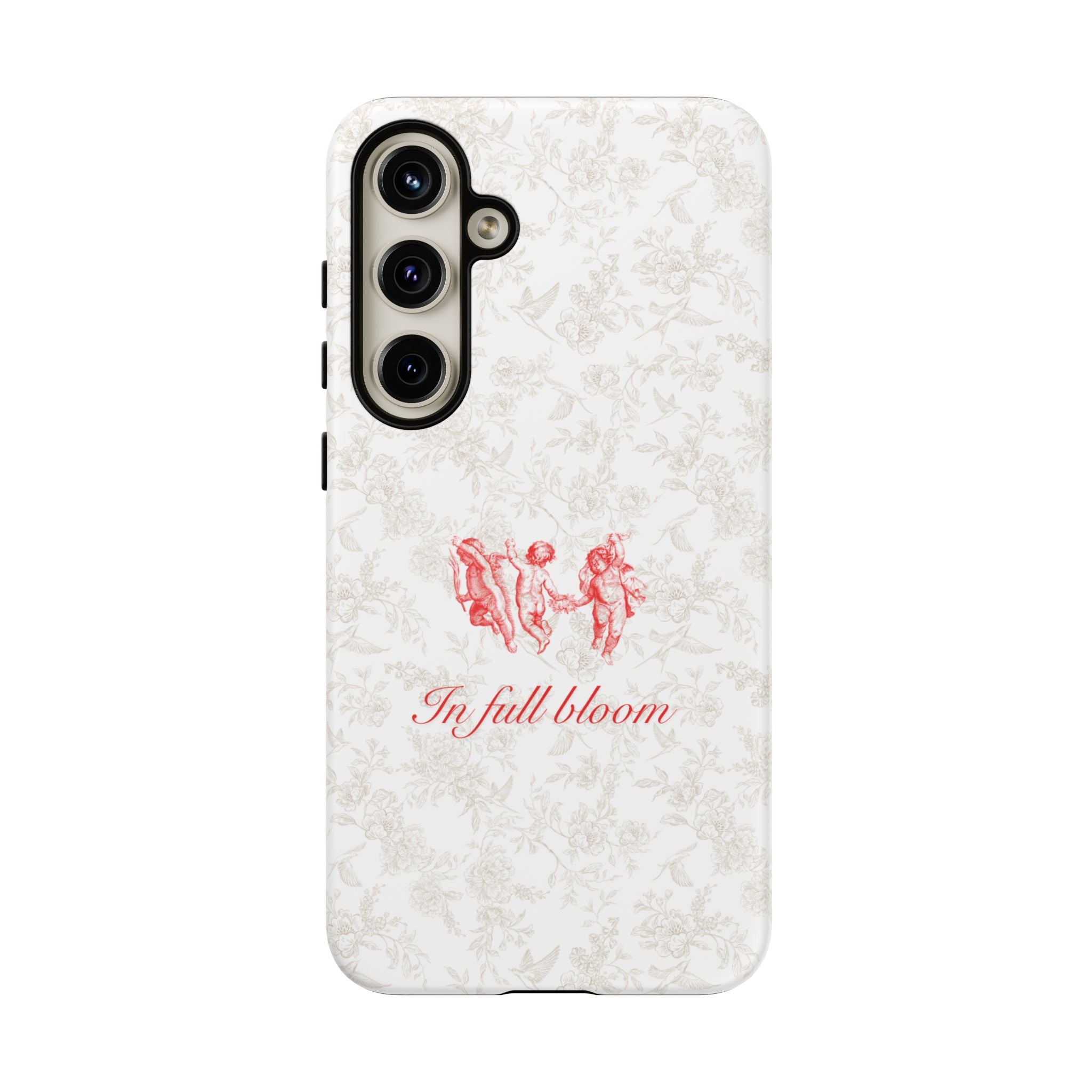 Vintage Floral Phone Case — "In Full Bloom" Tough Case