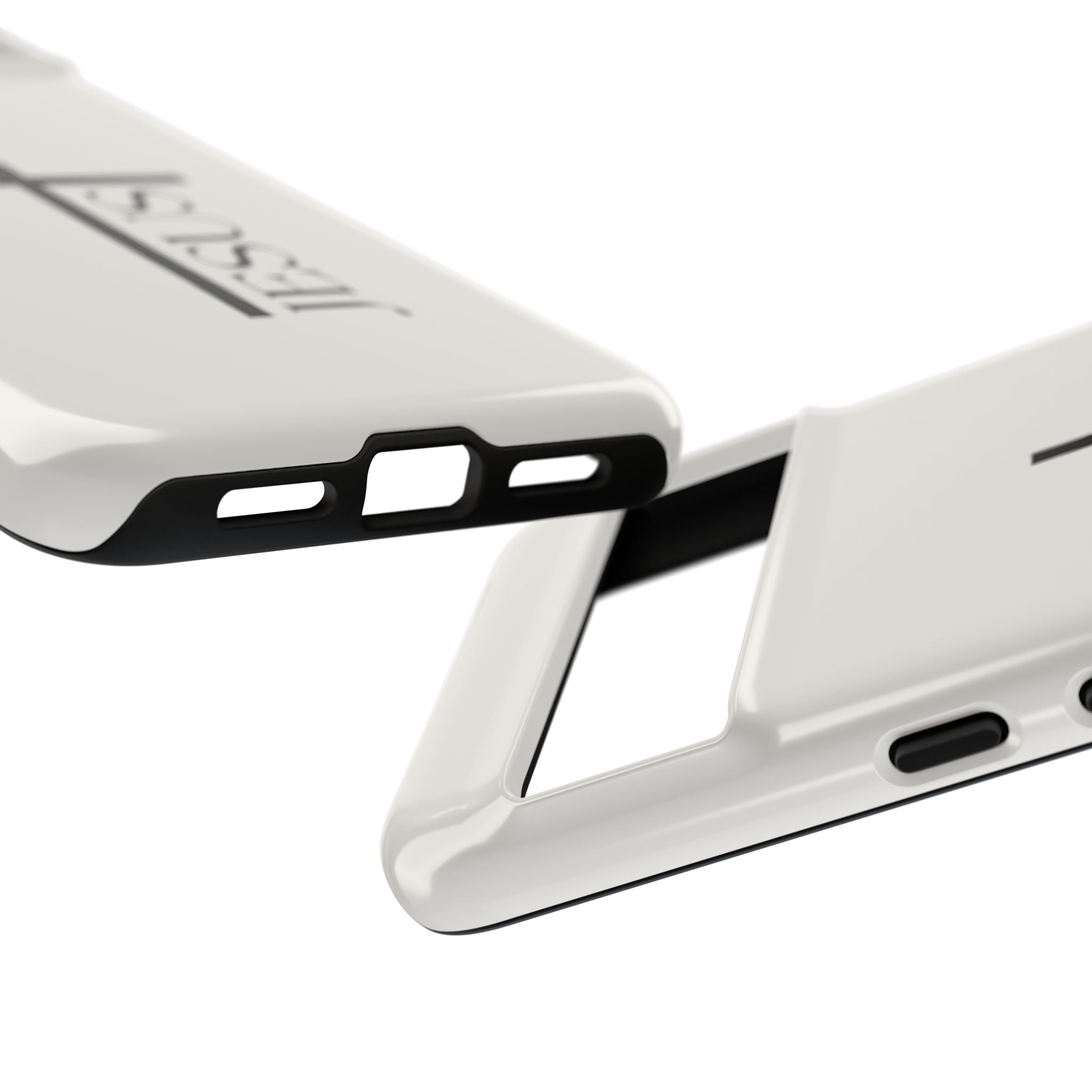 Christian Cross Phone Case - JESUS Vertical Minimalist iPhone Cover