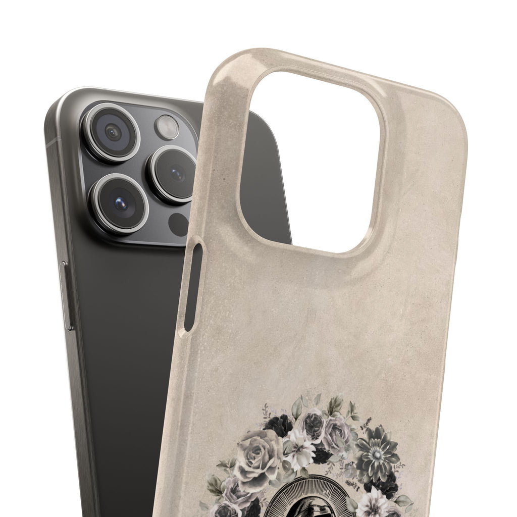 Vintage Madonna Floral Phone Case — Religious iPhone Snap Case