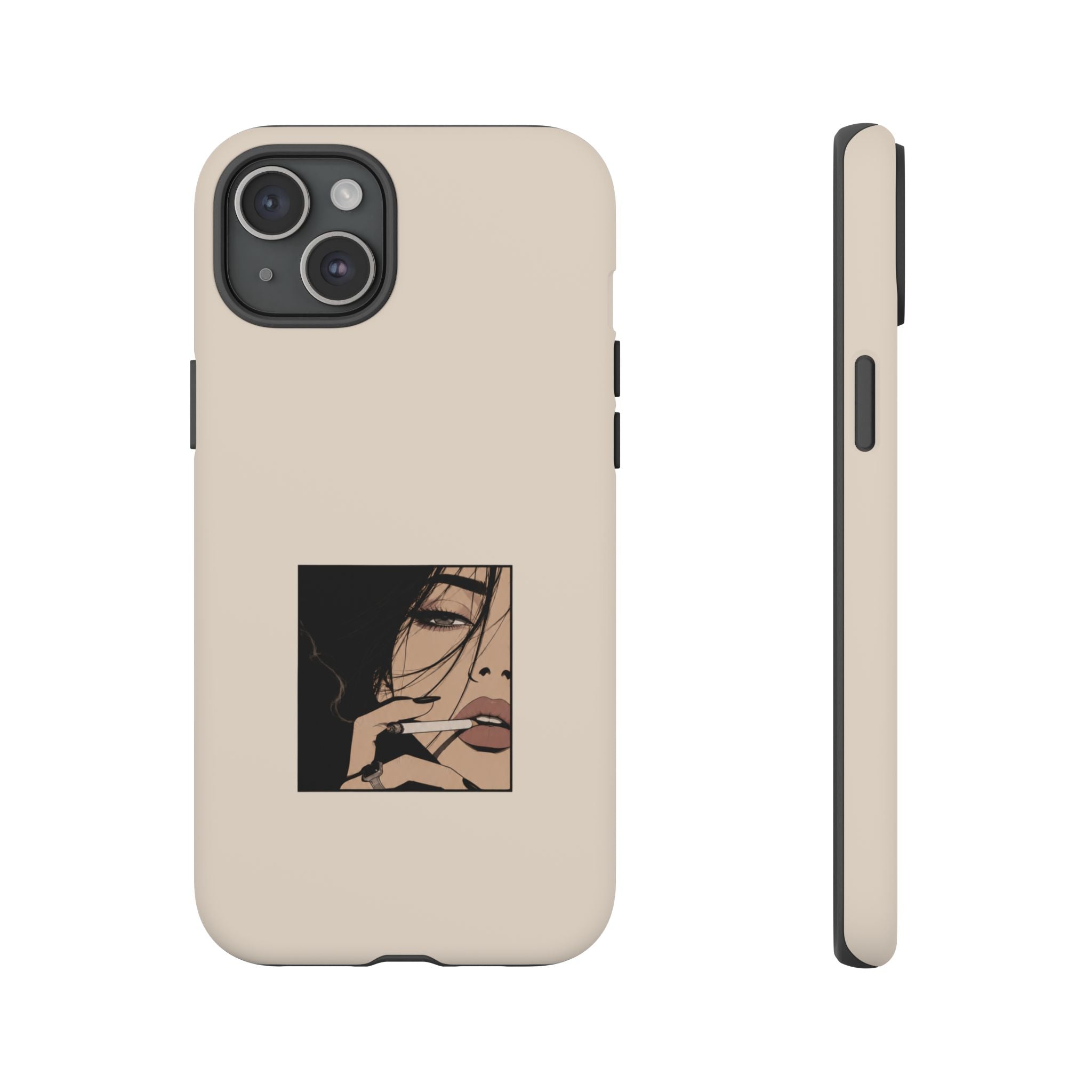 Minimalist Femme Portrait Protective Phone Case