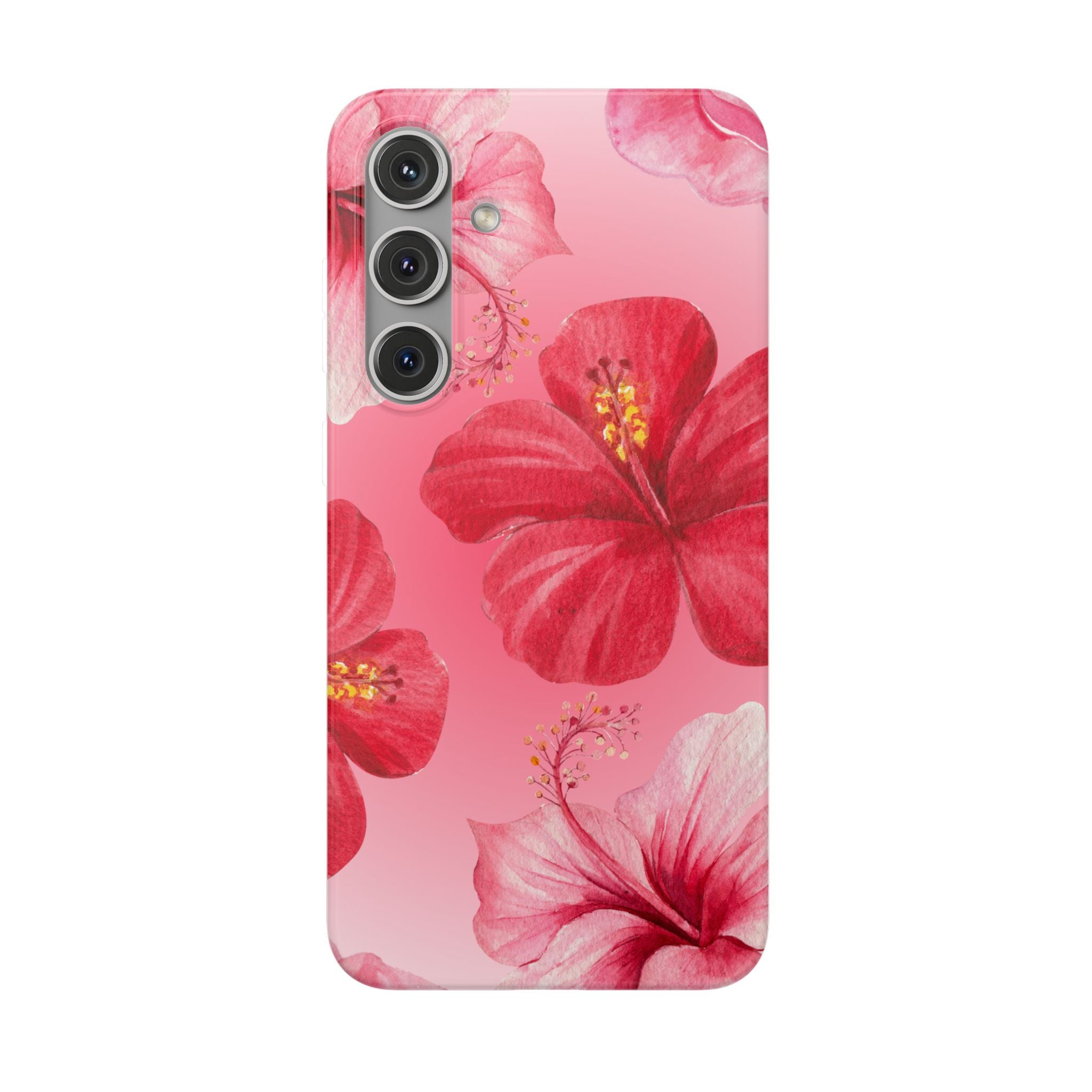 Hibiscus Floral Phone Case – Pink Tropical Flexi Case