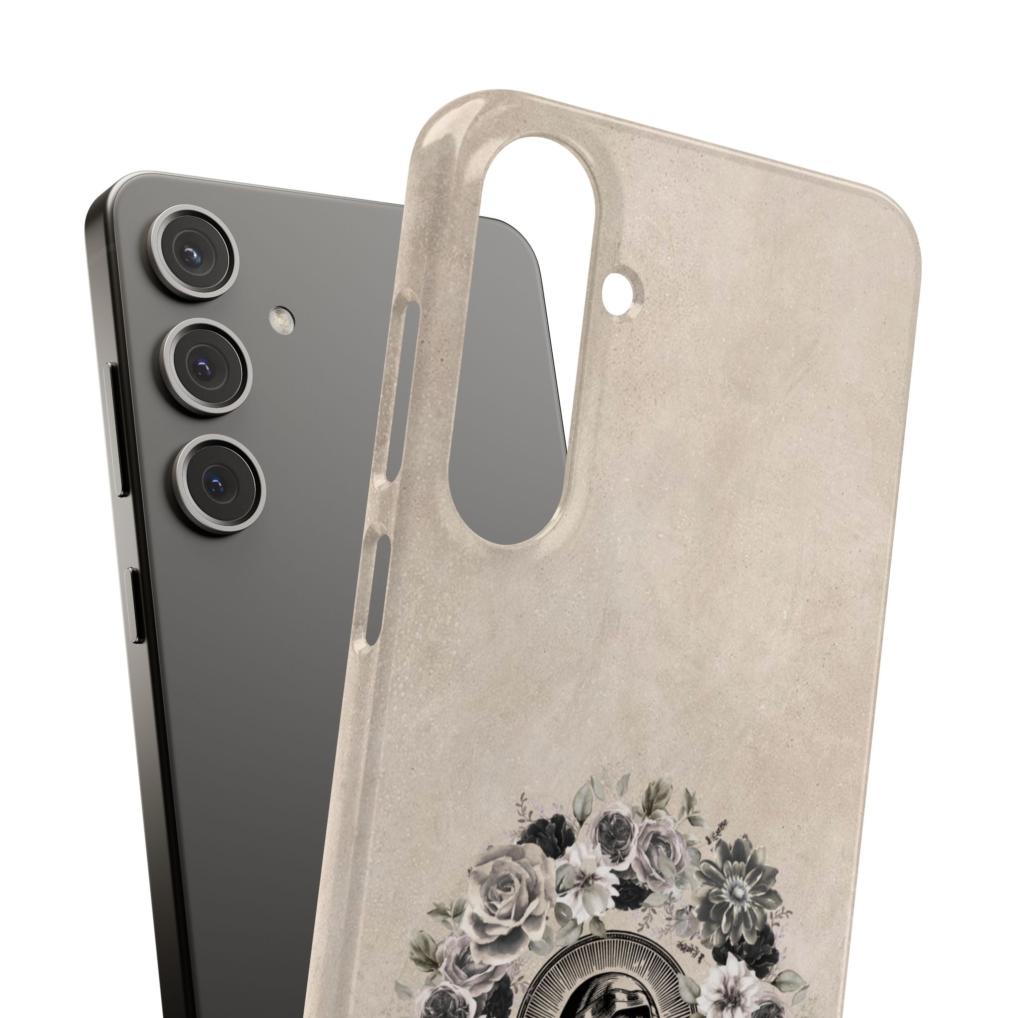 Vintage Madonna Floral Phone Case — Religious iPhone Snap Case