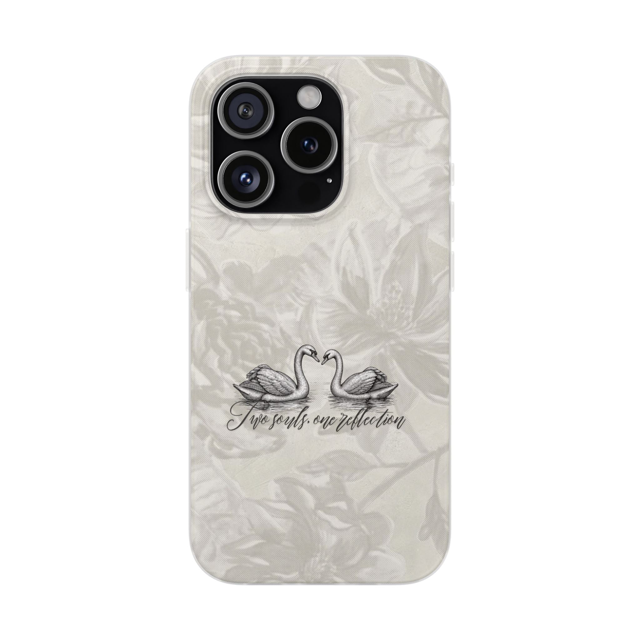 Swan Reflection Floral Phone Case