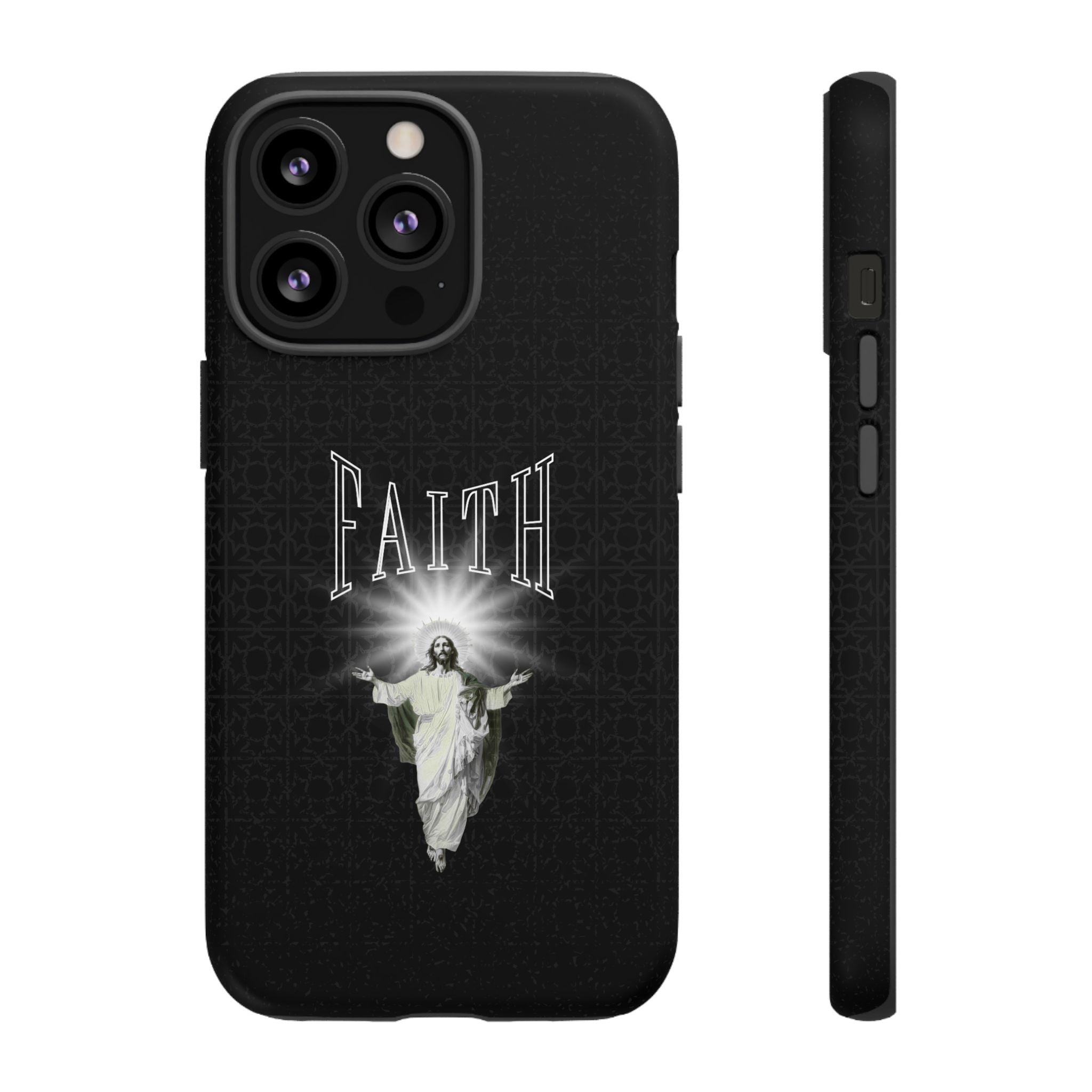 Faith Phone Case — Religious Jesus Graphic Tough Phone Cover